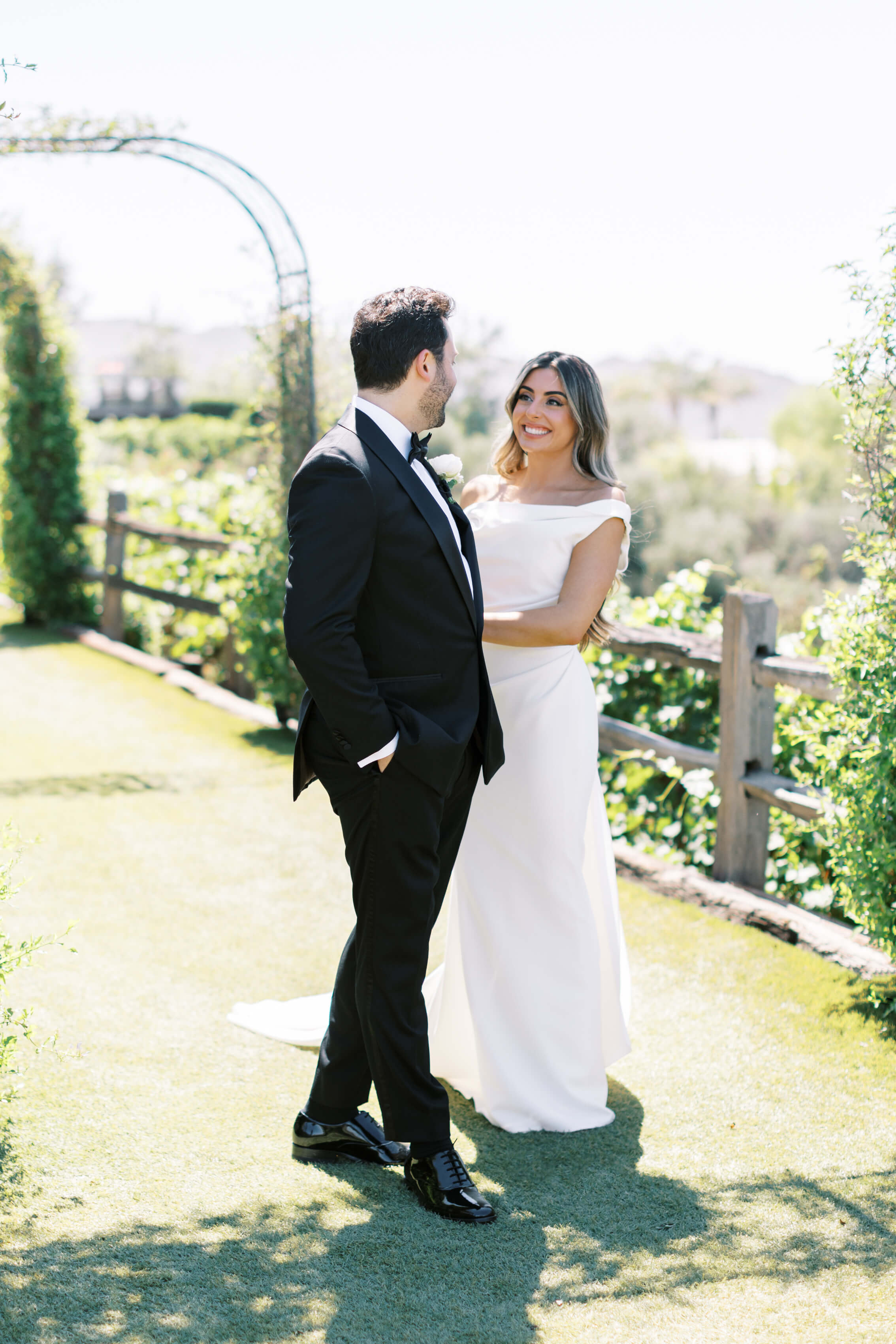 Cielo Farms Wedding First Look