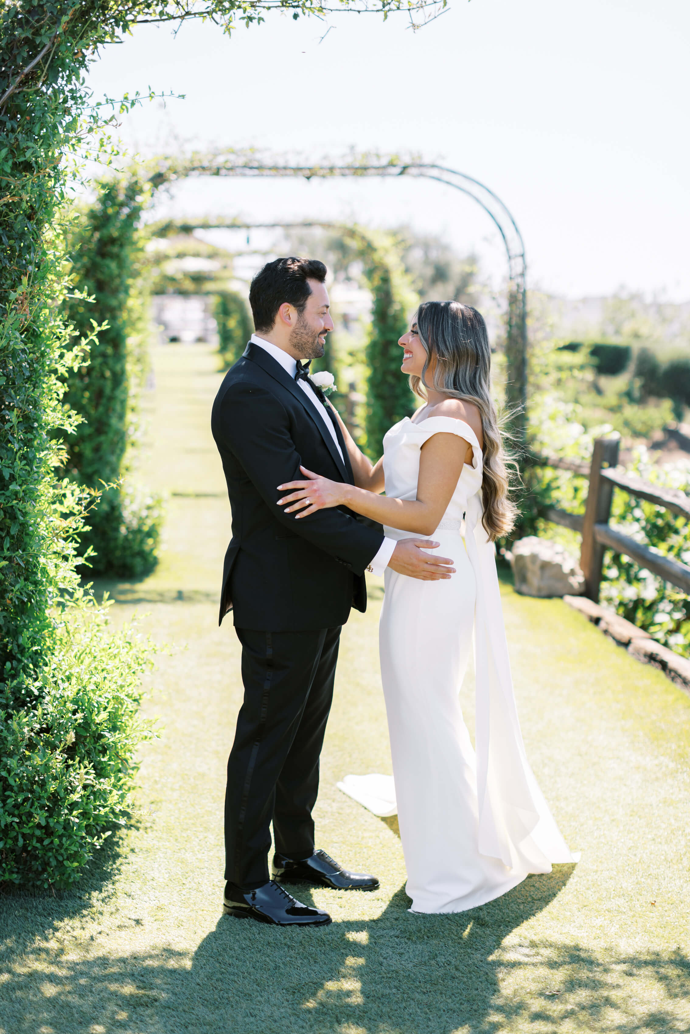 Cielo Farms Wedding First Look