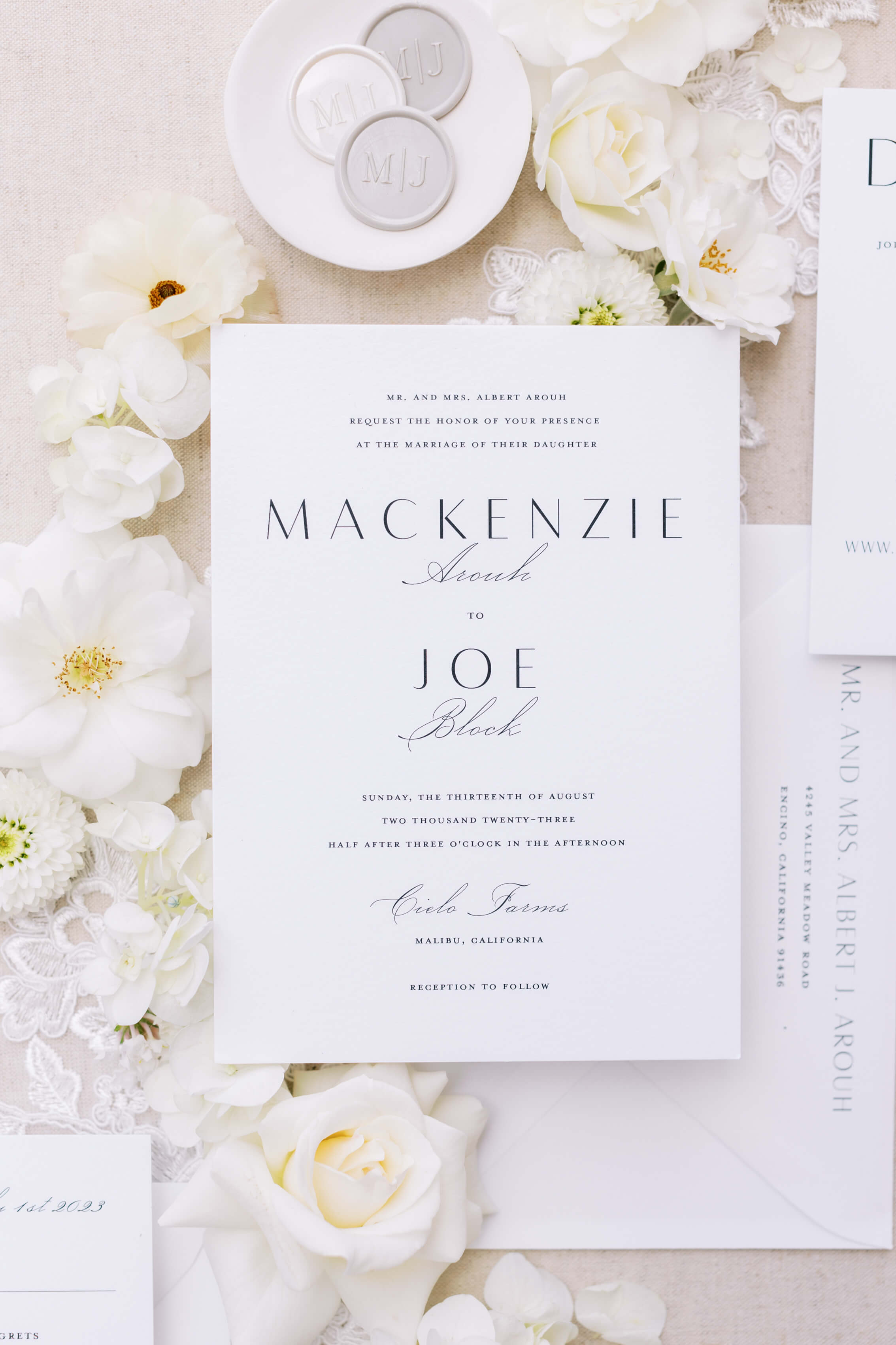 Cielo Farms Wedding Invitation Suite