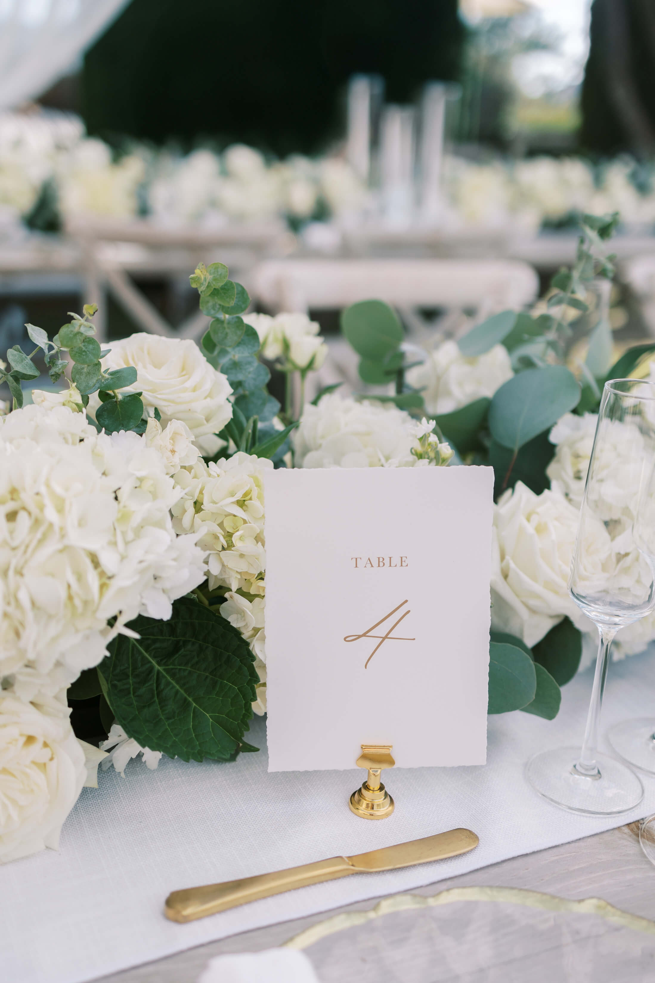 Cielo Farms Wedding Table Details