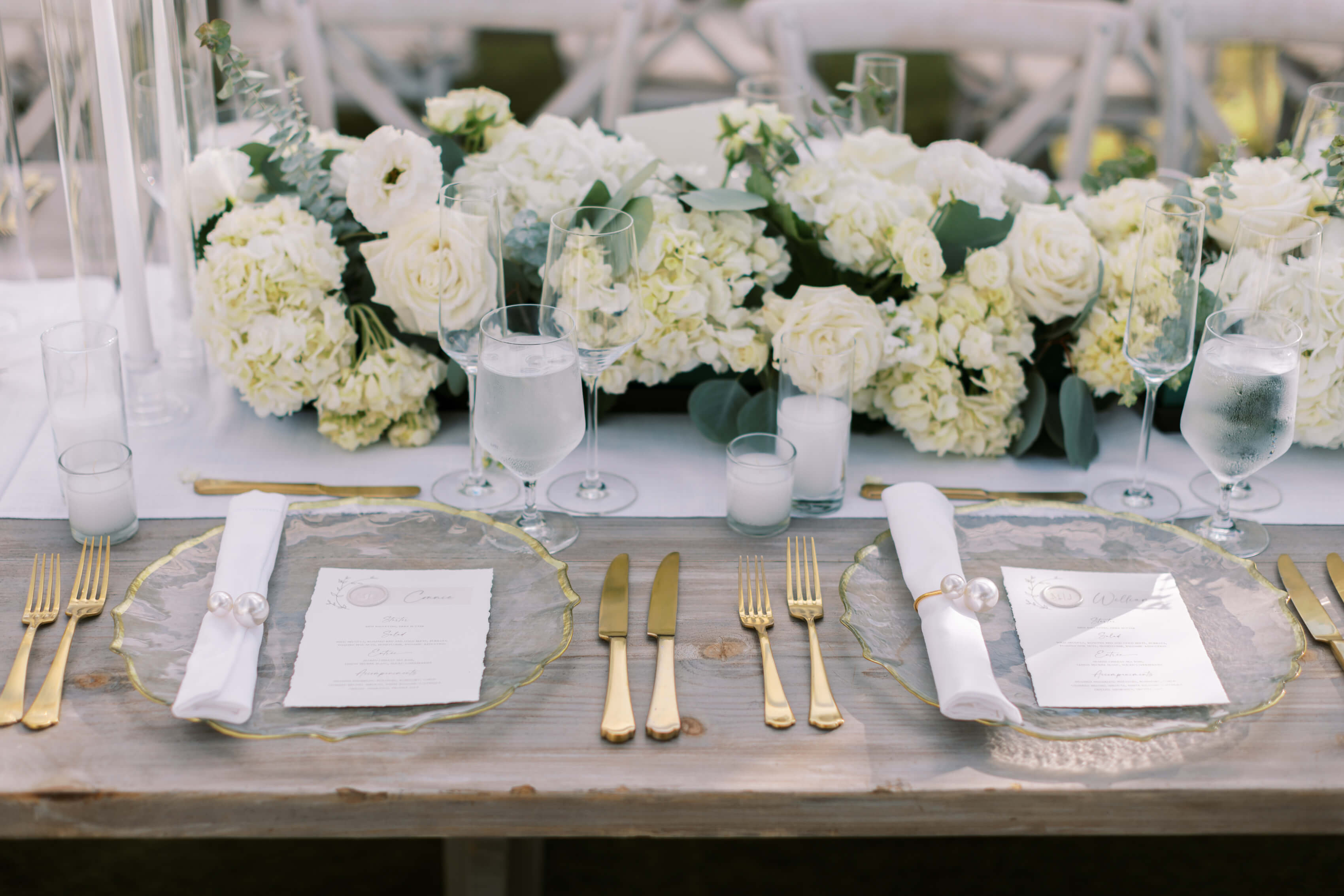 Cielo Farms Wedding Table Details