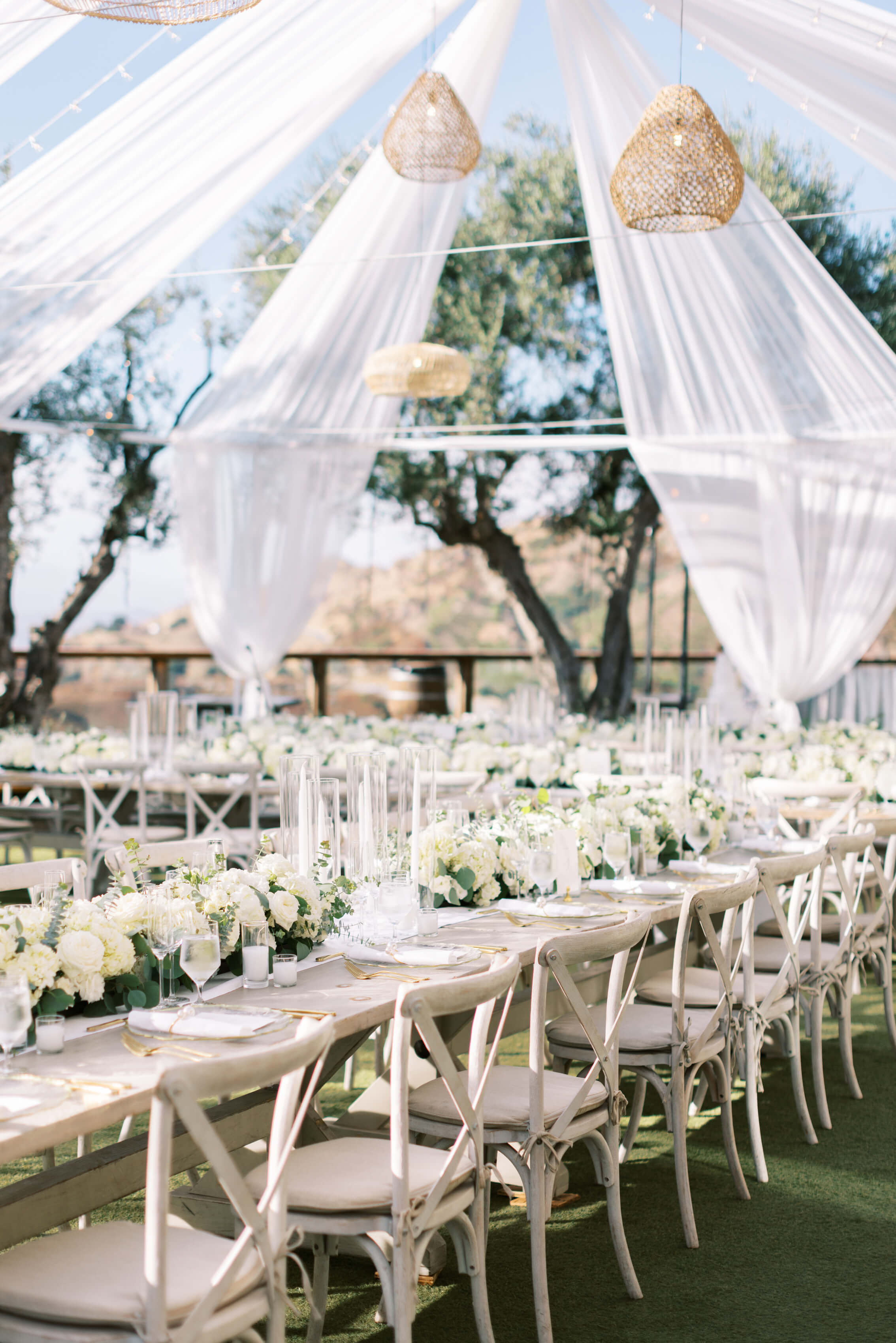 Cielo Farms Wedding Tented Reception