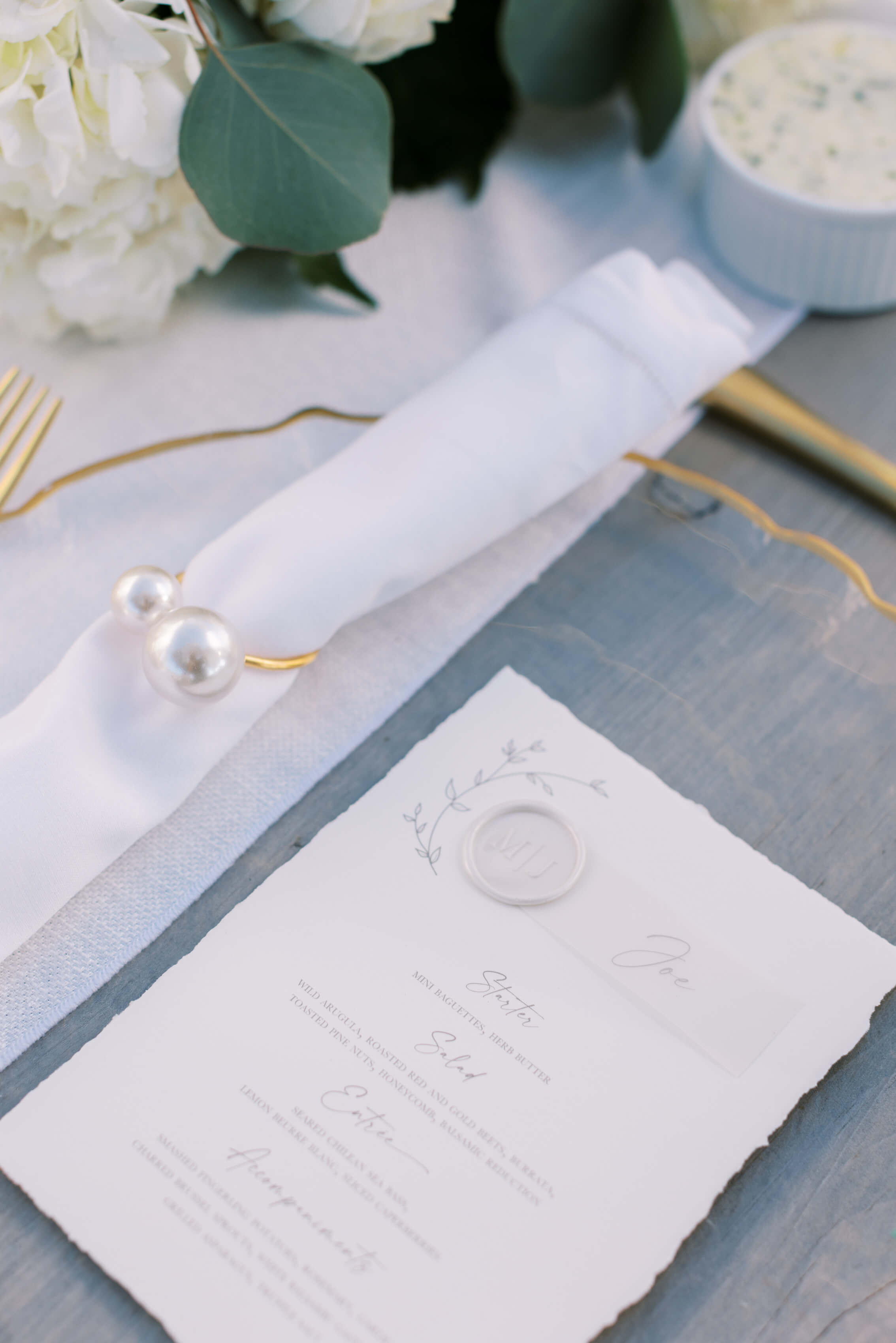 Cielo Farms Wedding Reception Table Details