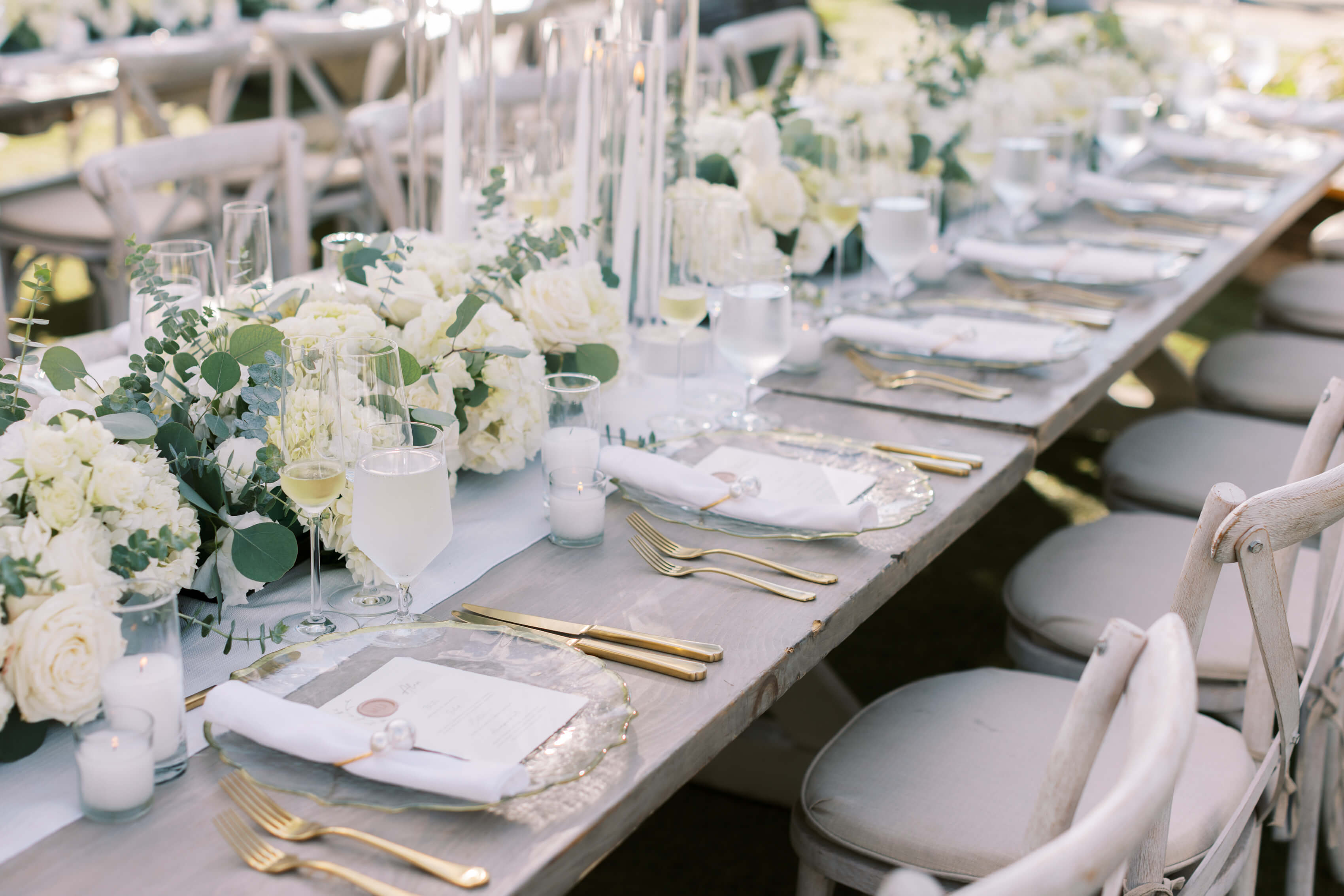 Cielo Farms Wedding Reception Tables