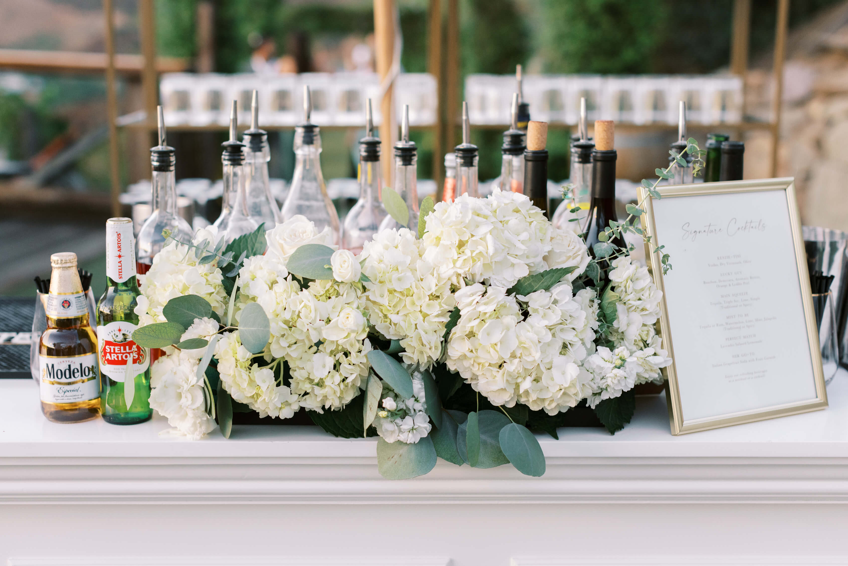 Cielo Farms Wedding Bar Details