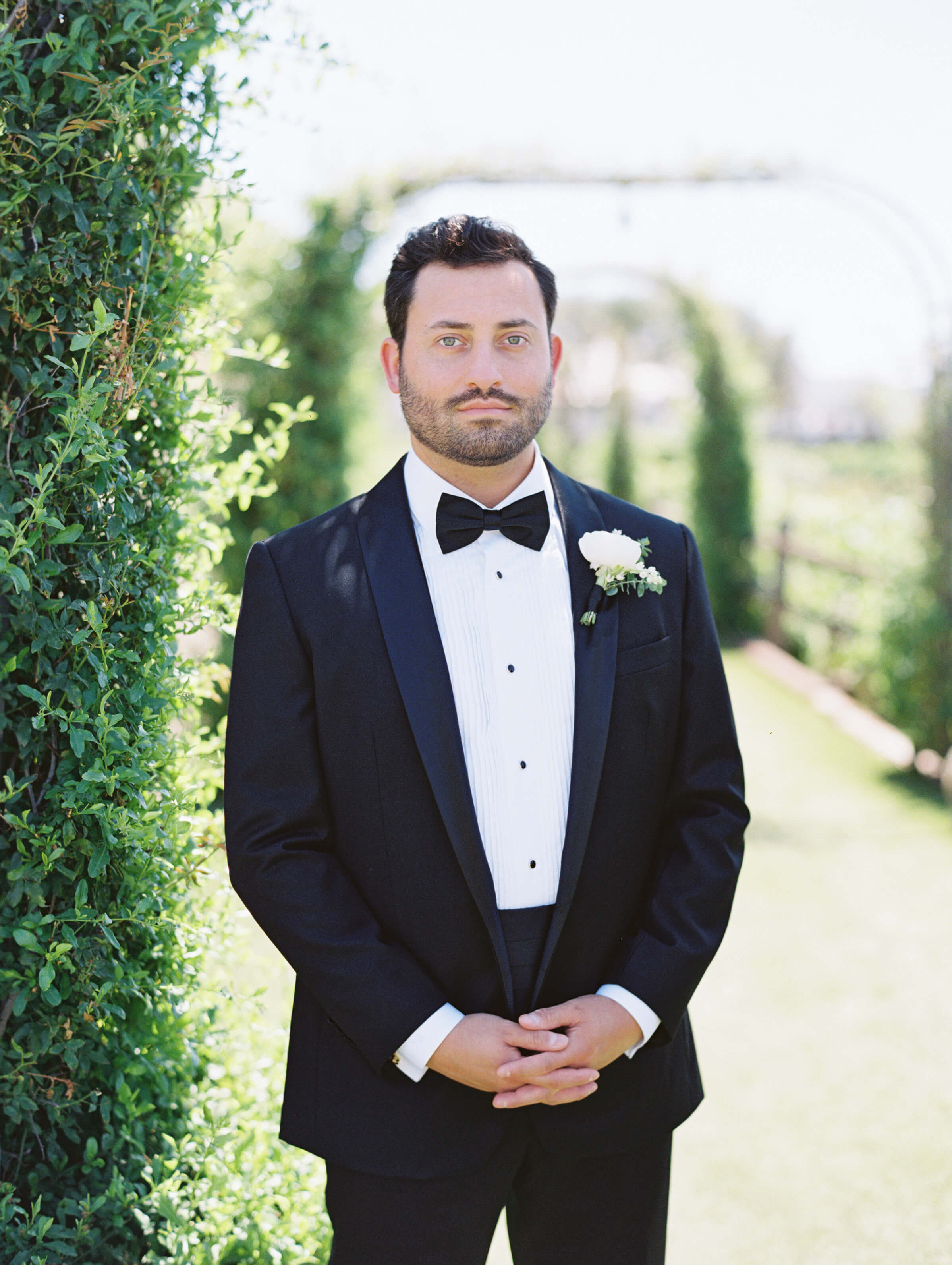 Cielo Farms Wedding Groom Portrait