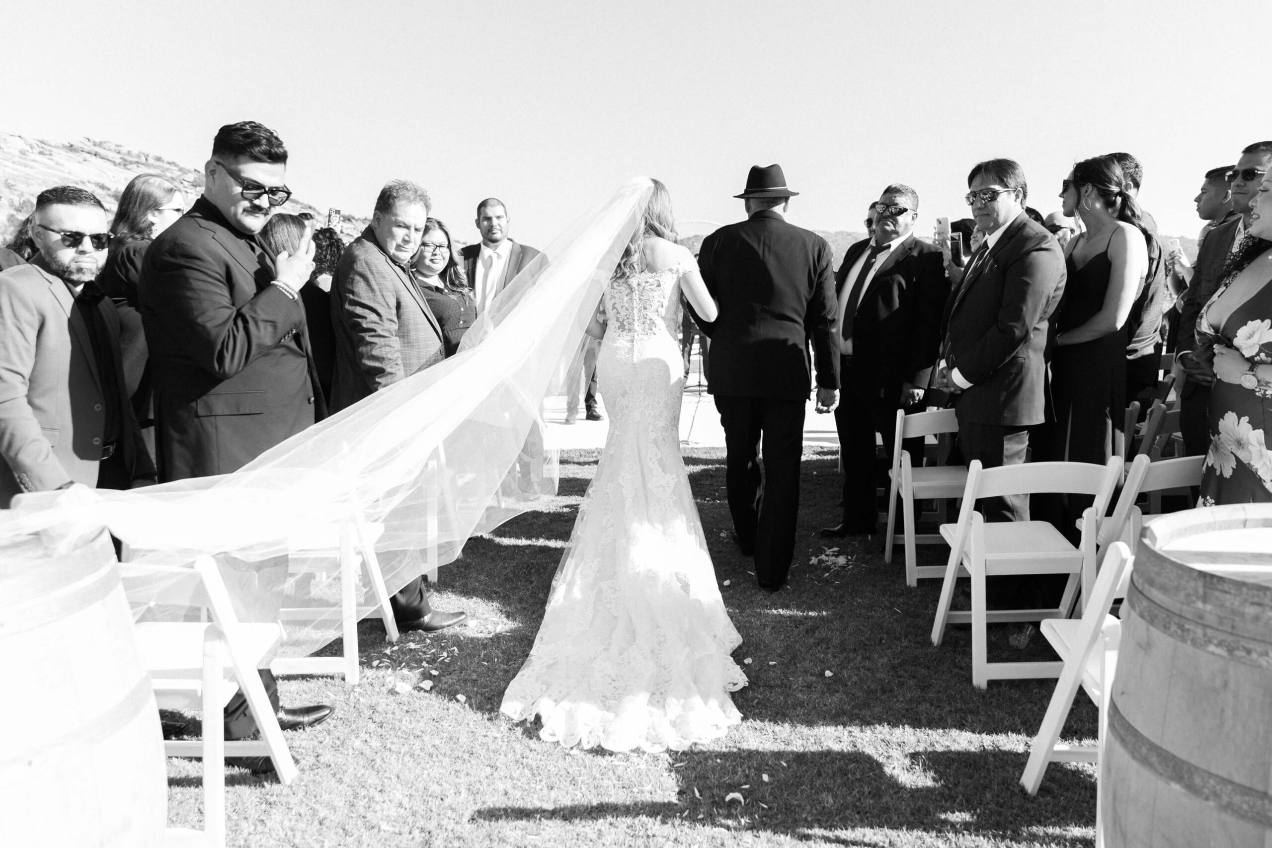 Hummingbird Nest Ranch Q-Vineyard Ceremony - Lisa Leanne Photography