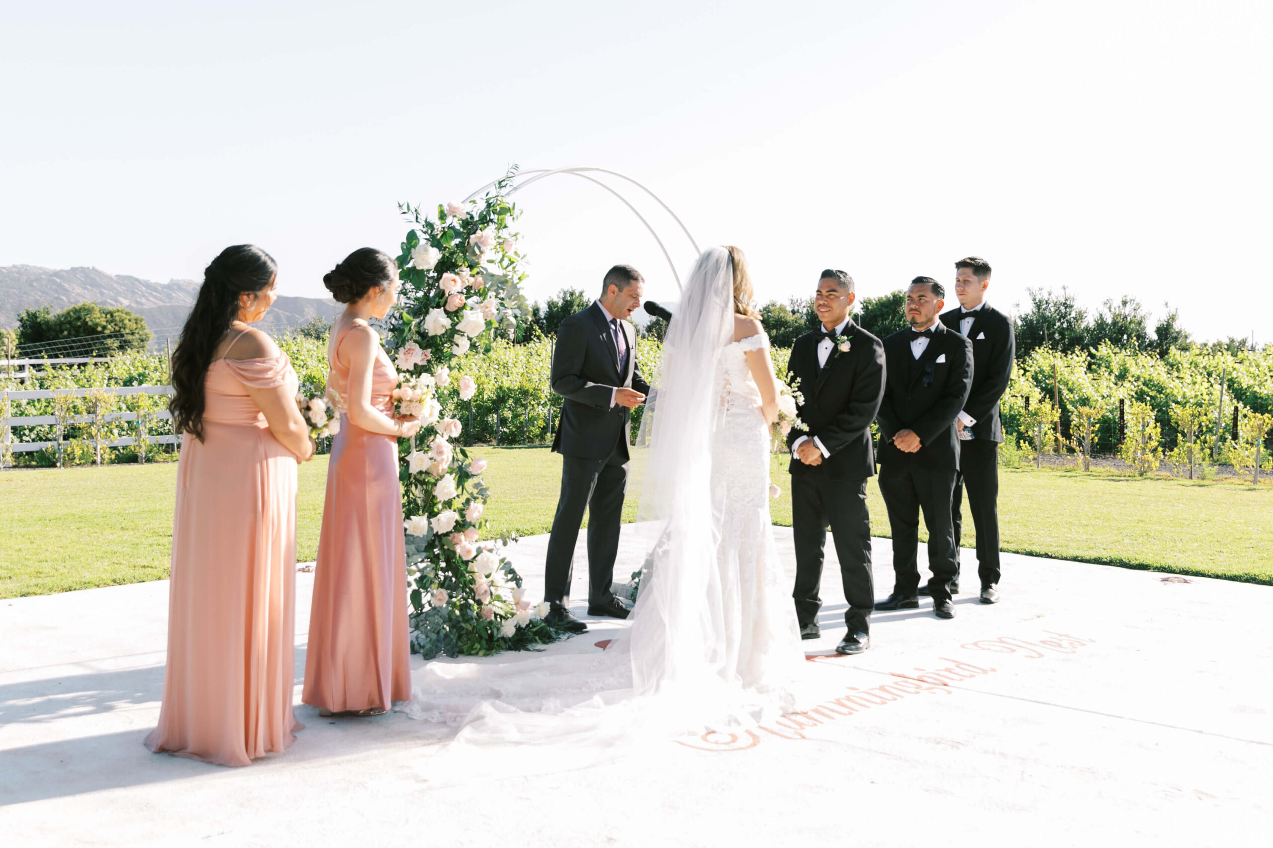 Hummingbird Nest Ranch Q-Vineyard Ceremony - Lisa Leanne Photography