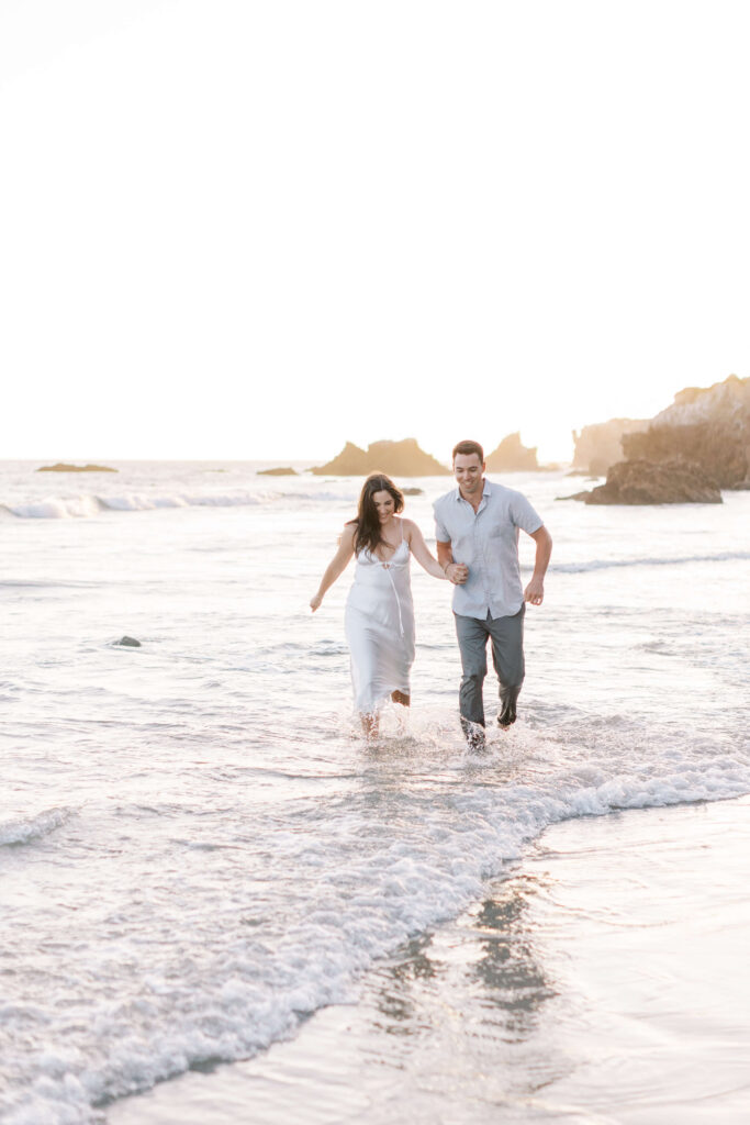 El Matador Beach Engagement at Golden Hour - Sammy & Dean -Copyright - Lisa Leanne Photography