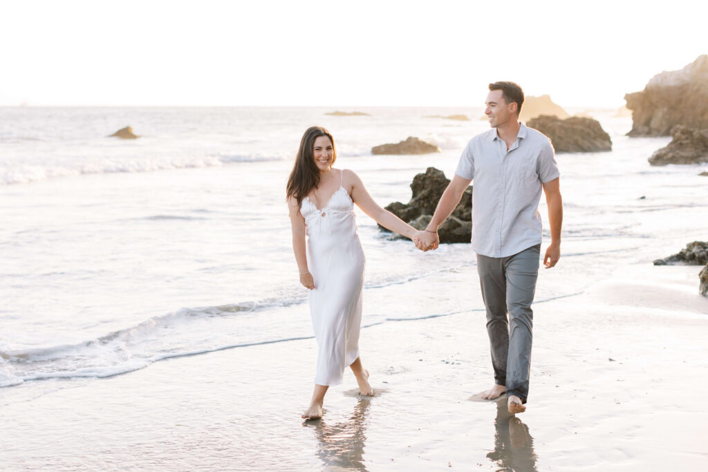 El Matador Beach Engagement at Golden Hour - Sammy & Dean -Copyright - Lisa Leanne Photography