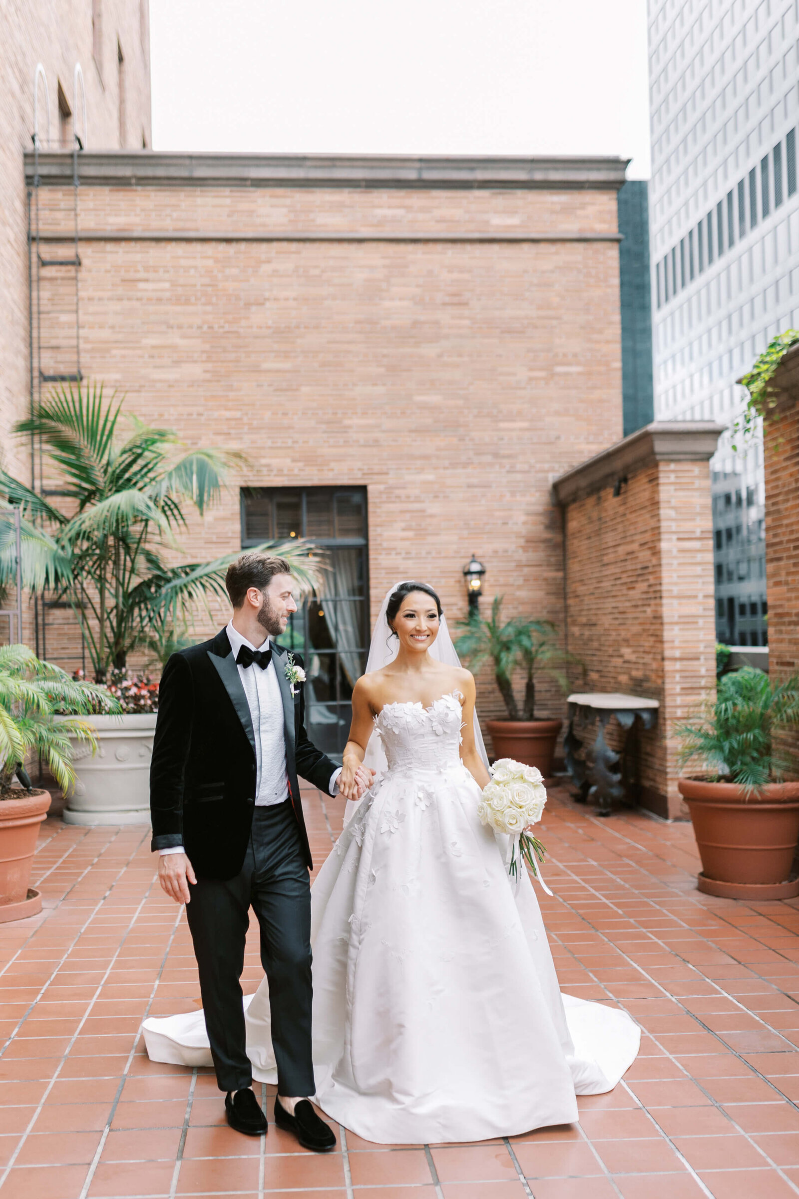 California Club Bride and Groom