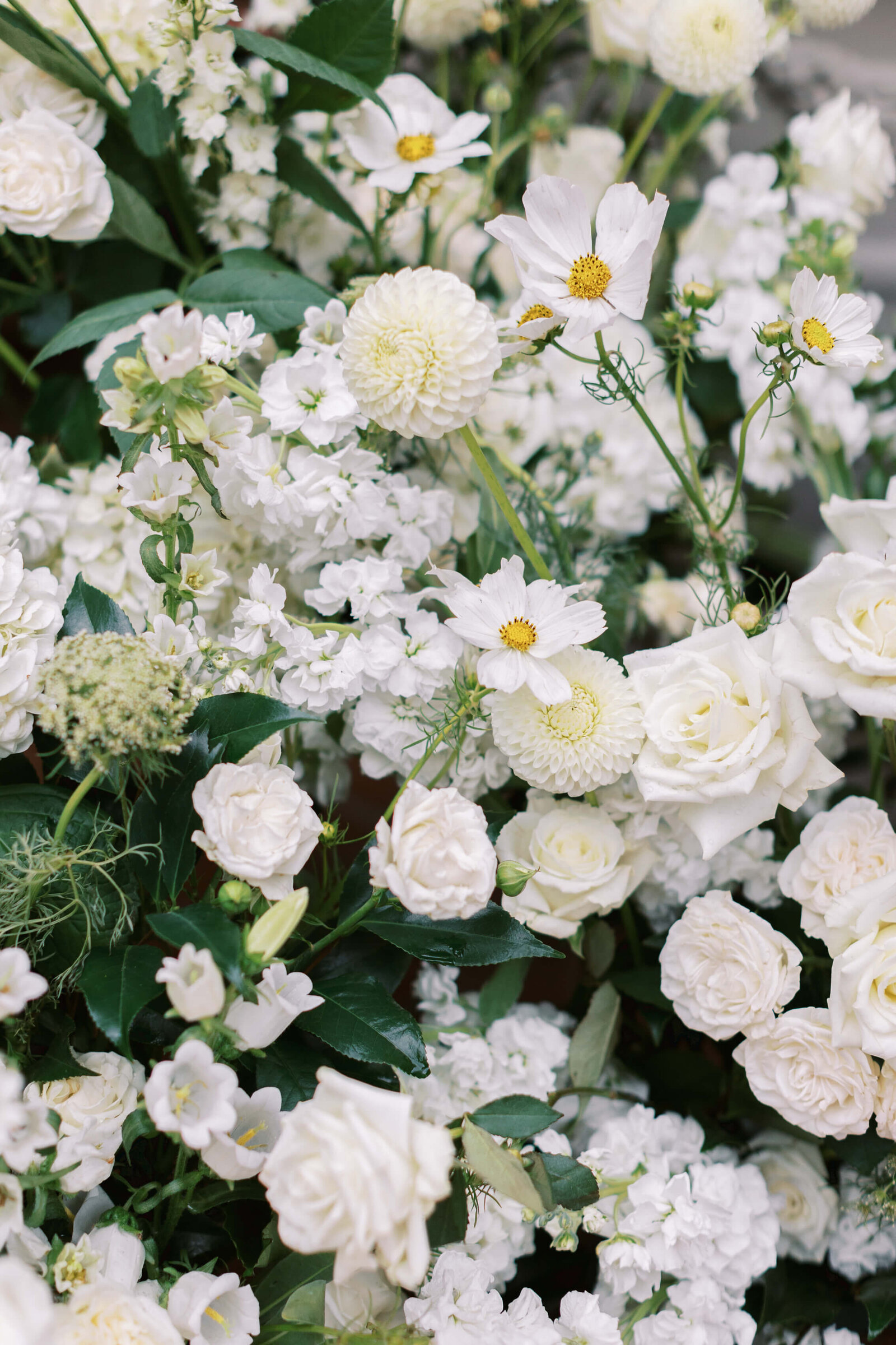 California Club Rooftop Ceremony Floral Detail