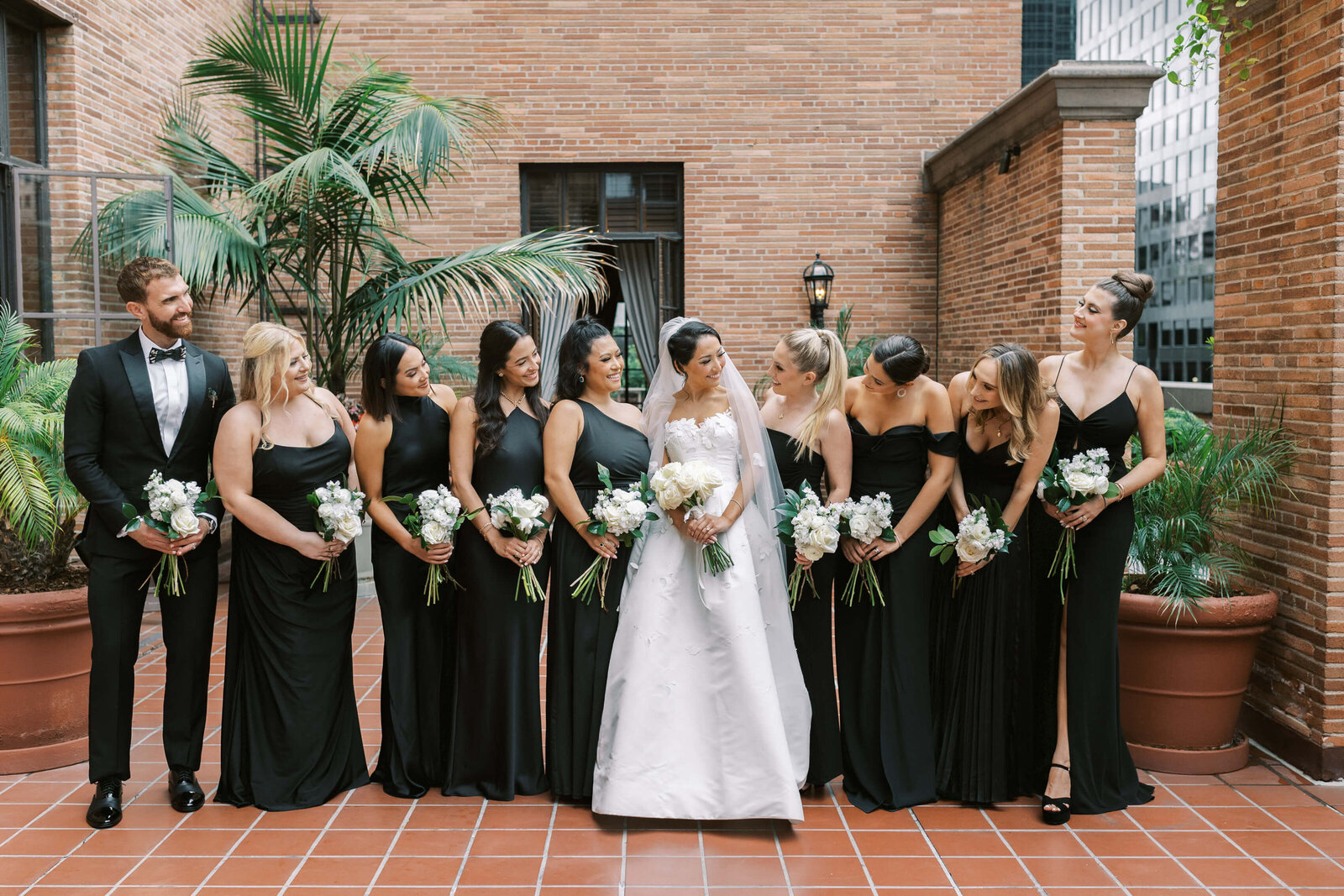 California Club Wedding Bridesmaids