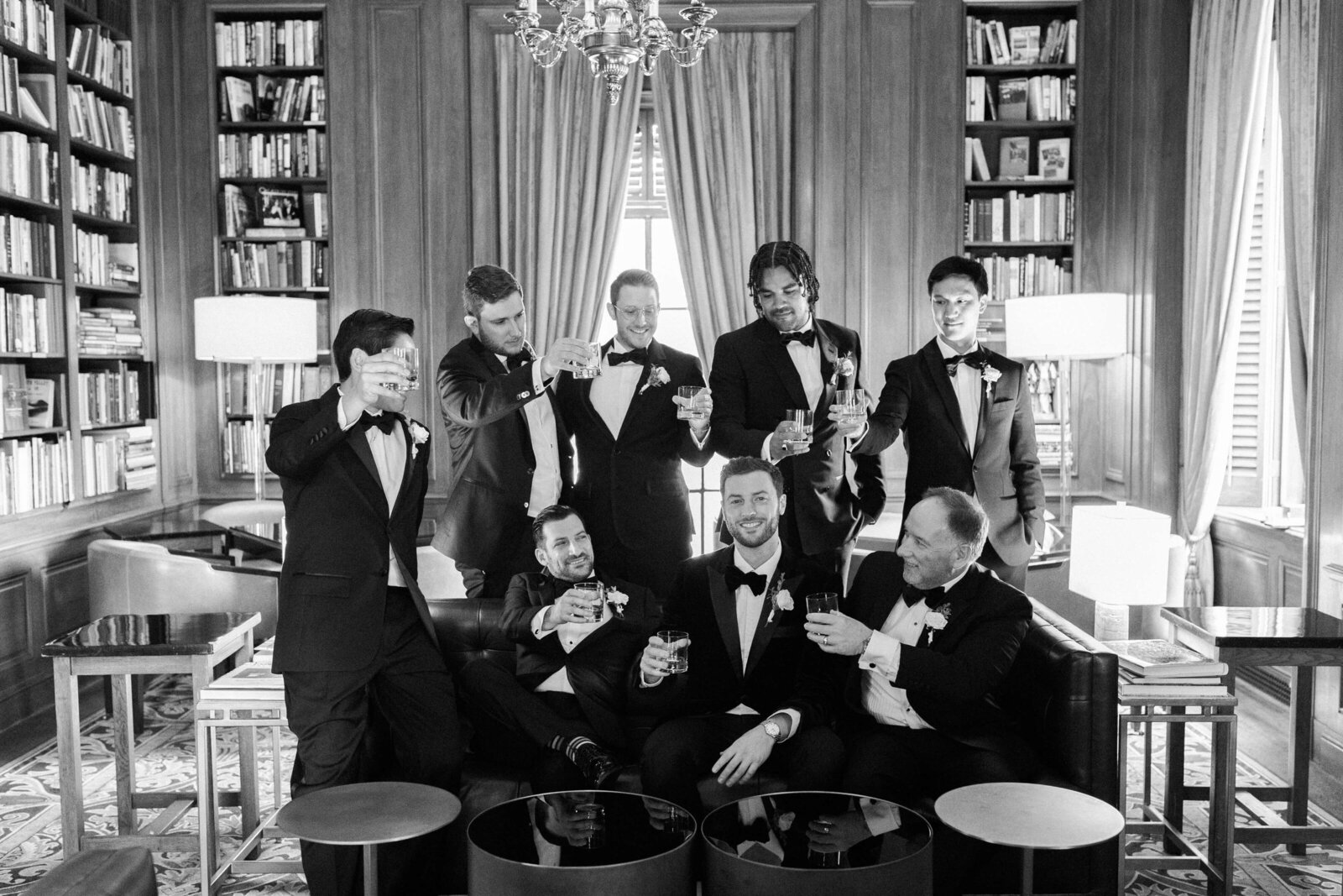 California Club Wedding Groomsmen