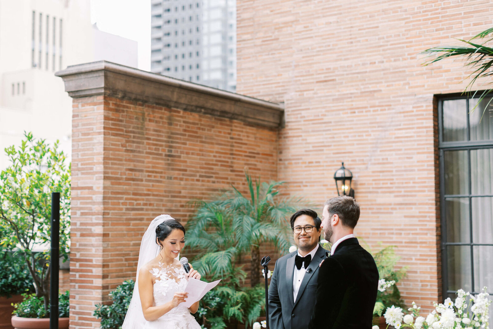 Los Angeles Rooftop Wedding Ceremony