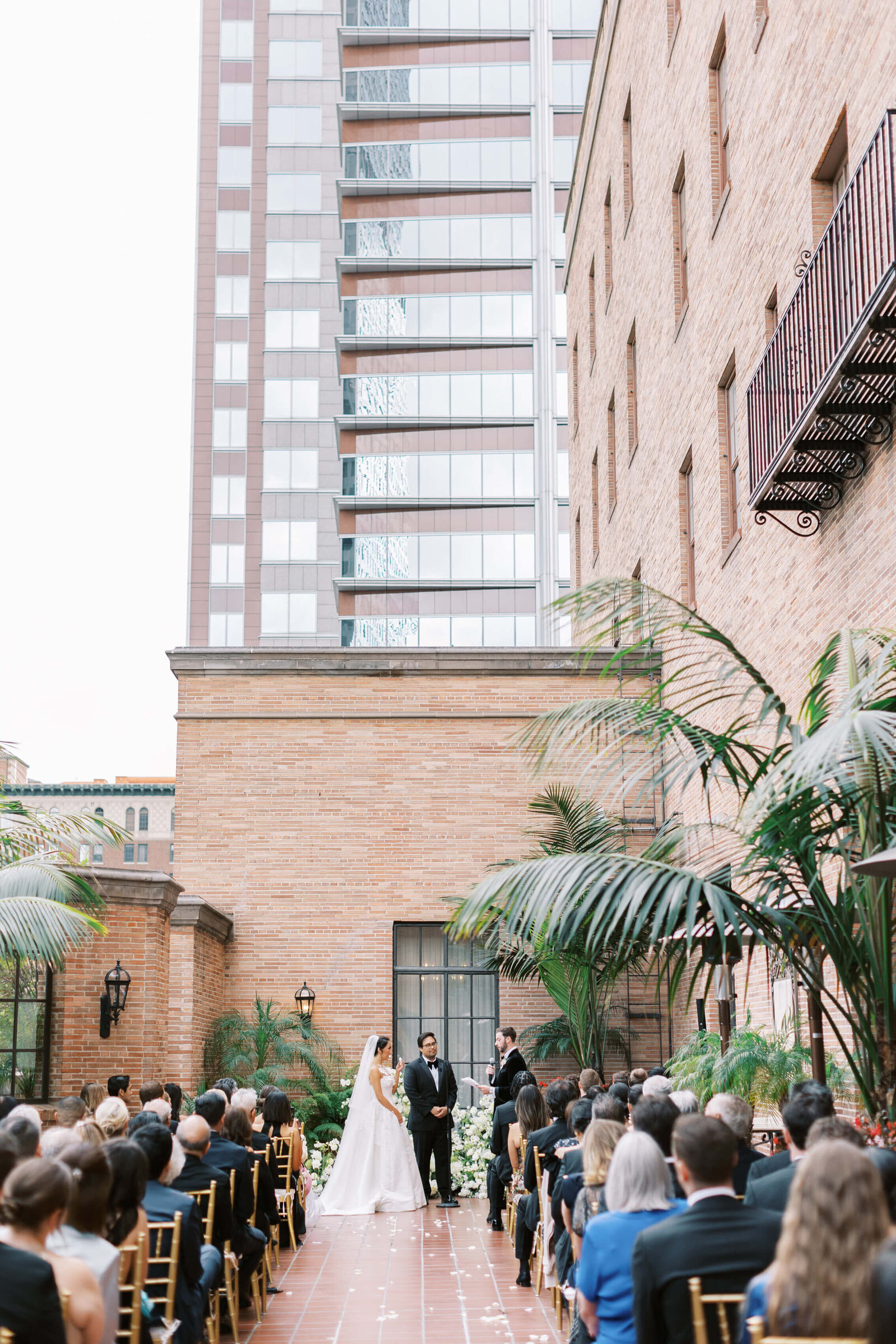California Club Rooftop Wedding Ceremony