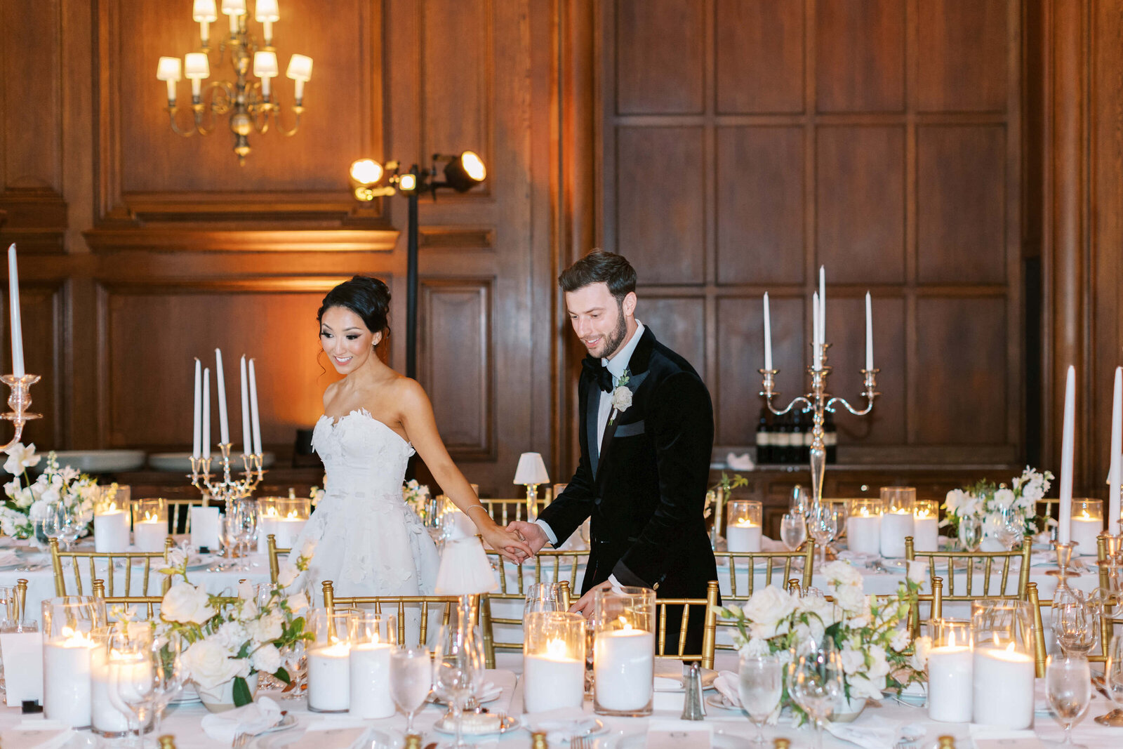 California Club Wedding Bride and Groom Reception First Look
