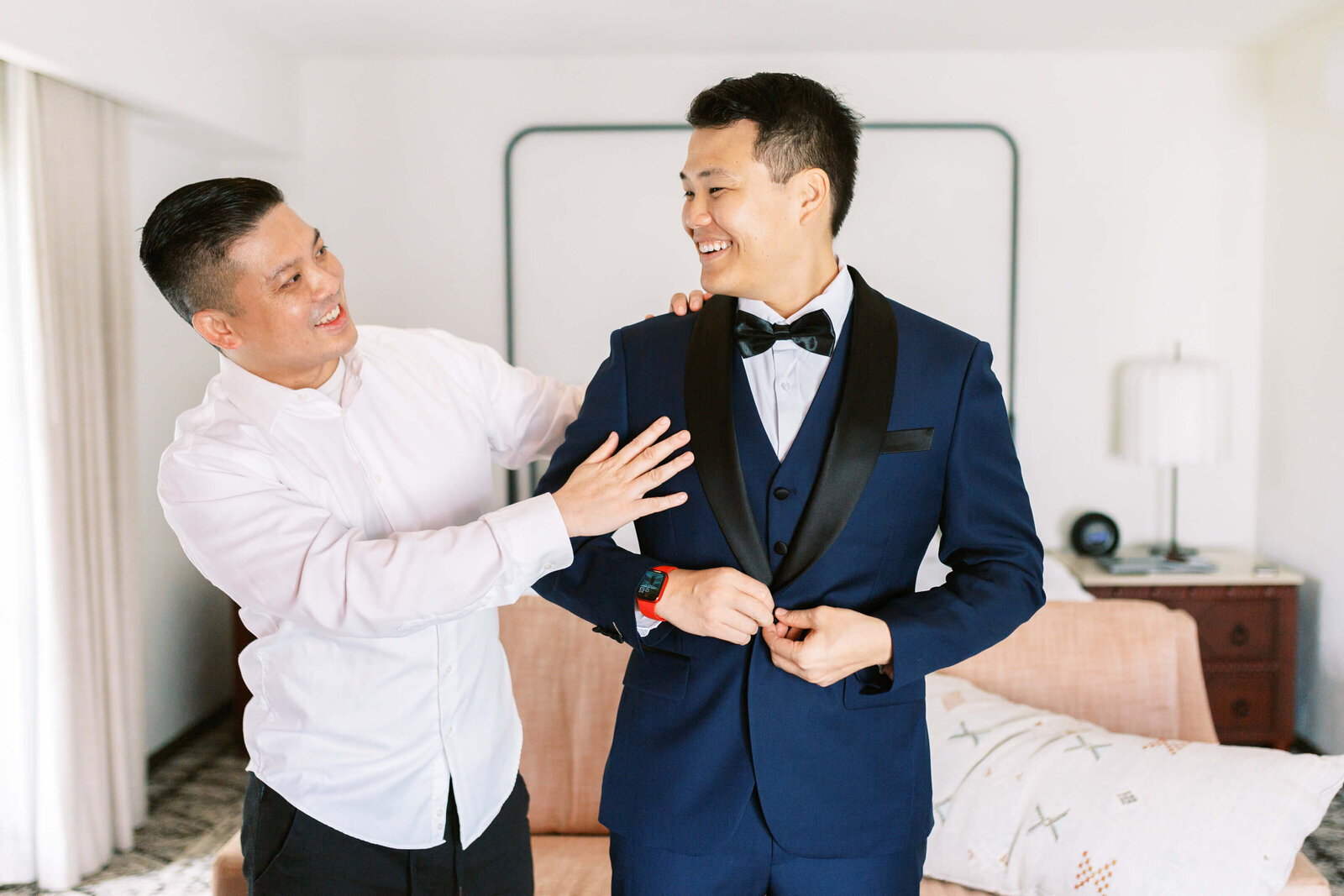 Santa Barbara Wedding Groom Getting Ready