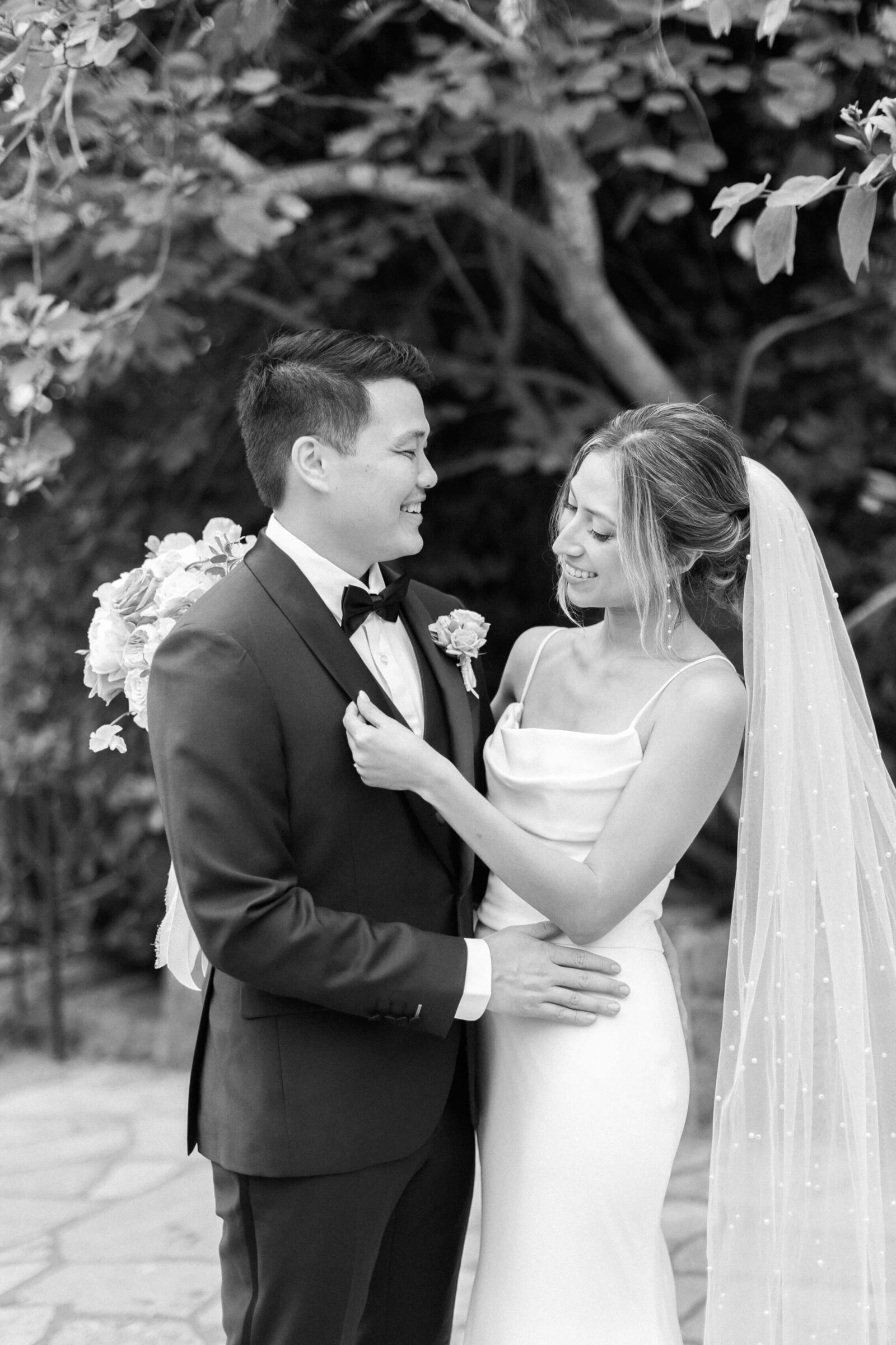Santa Barbara Courthouse Bride & Groom Portrait