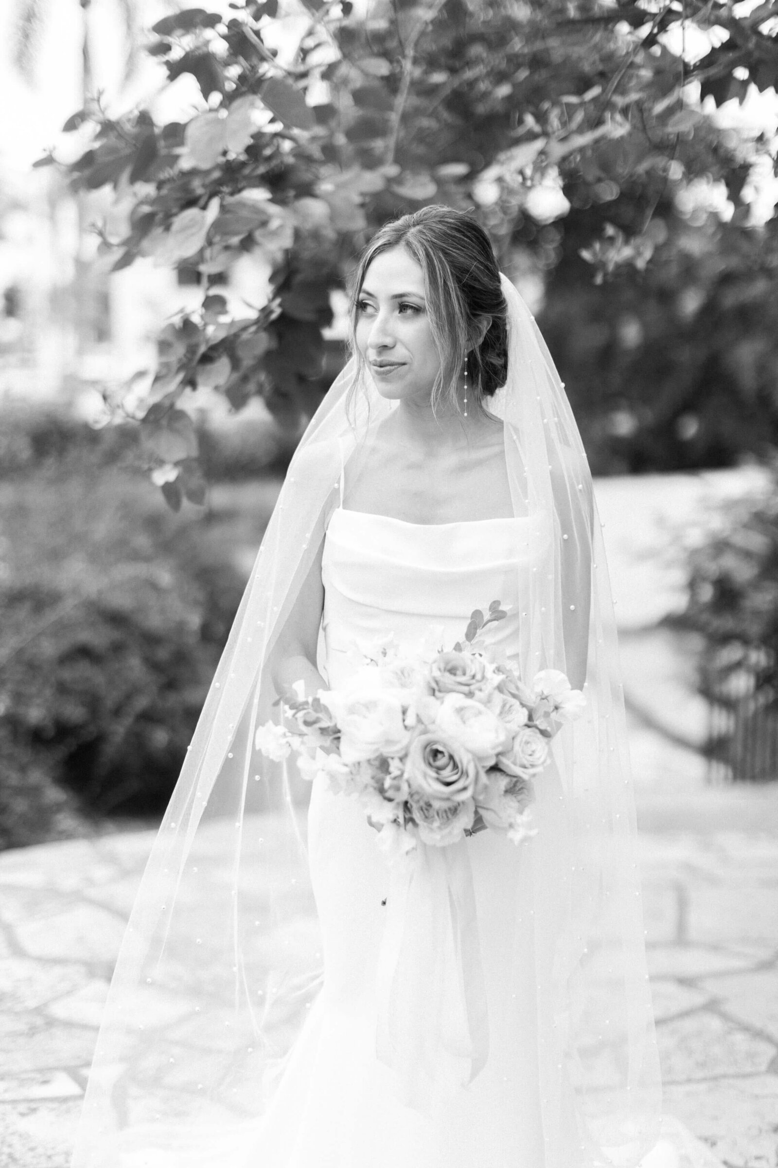 Santa Barbara Courthouse Bride Portrait