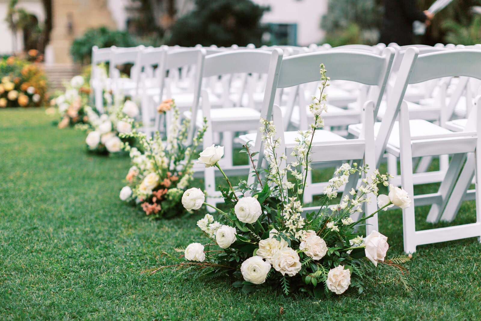 Santa Barbara Courthouse Wedding Ceremony Setup
