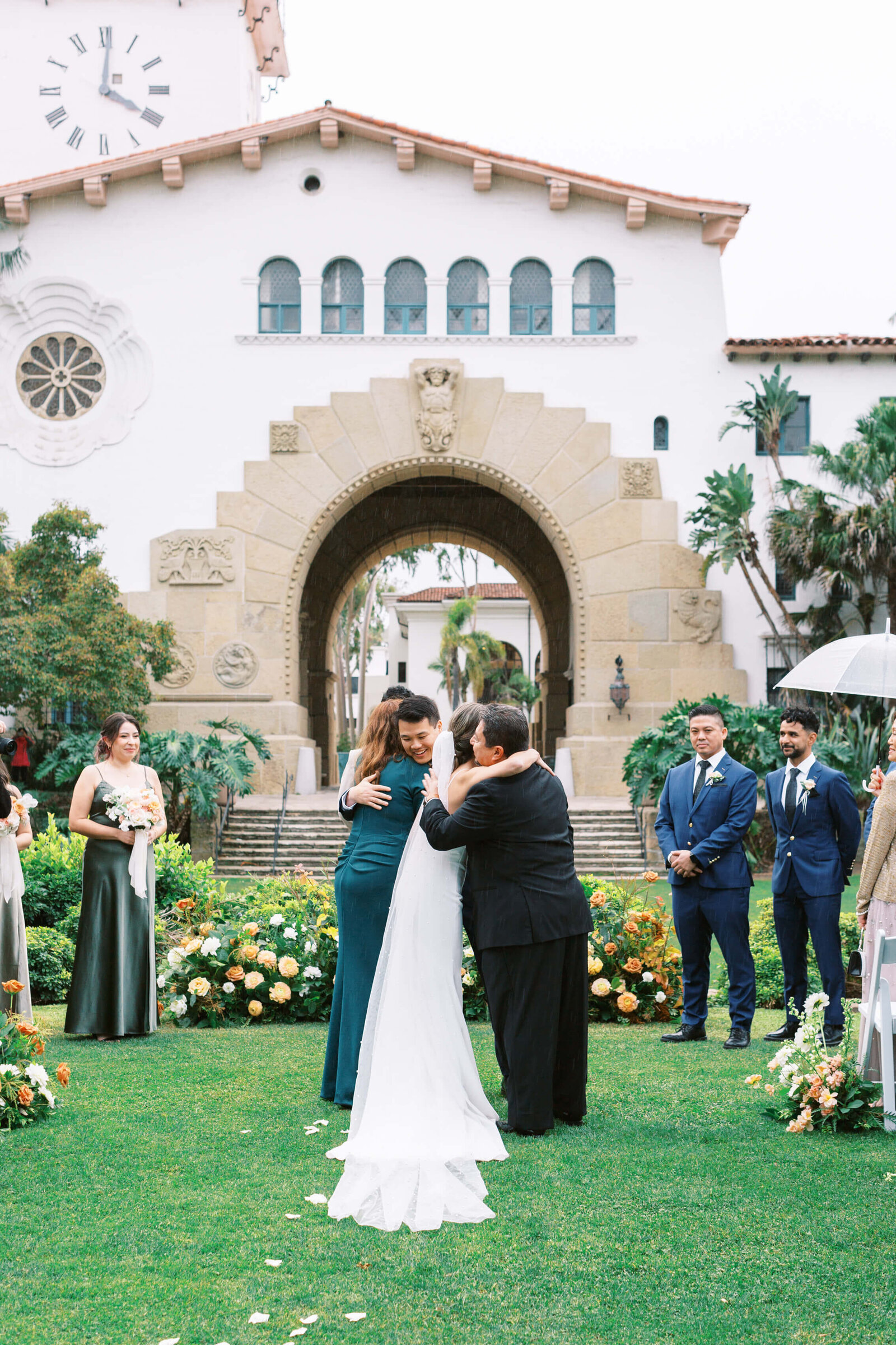 Santa Barbara Courthouse Wedding Ceremony 