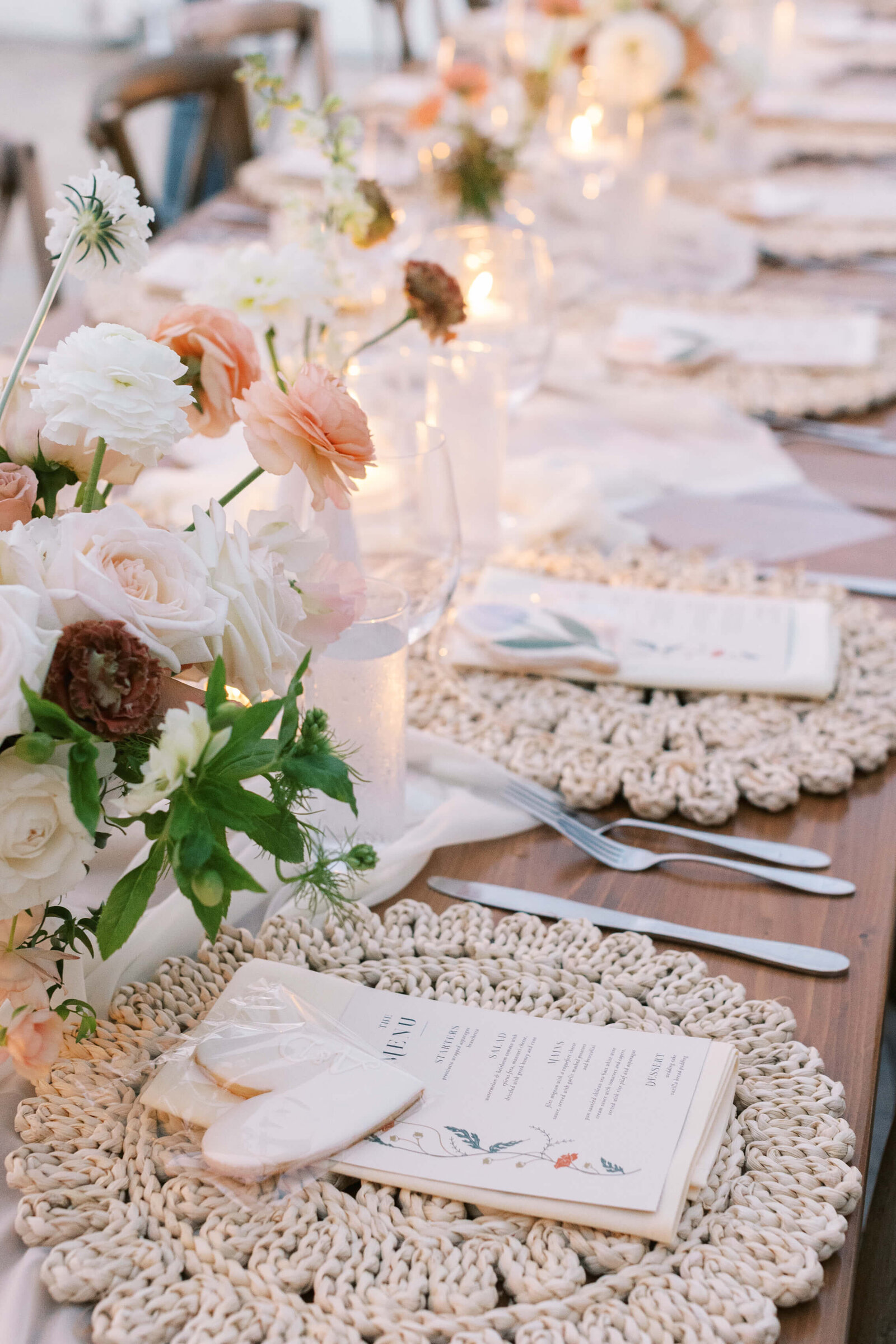Villa and Vine Wedding Reception Setup