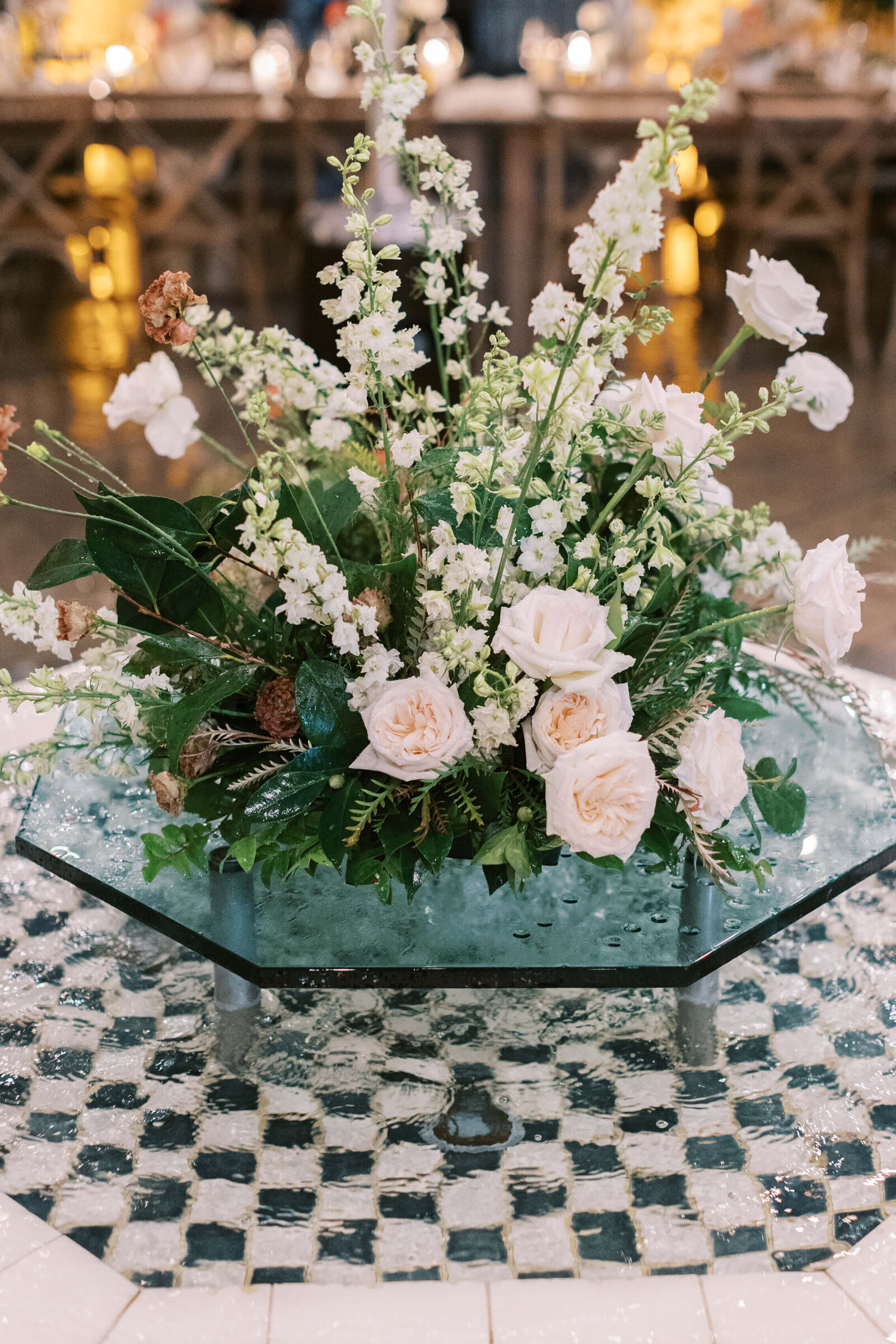 Villa and Vine Wedding Reception Florals
