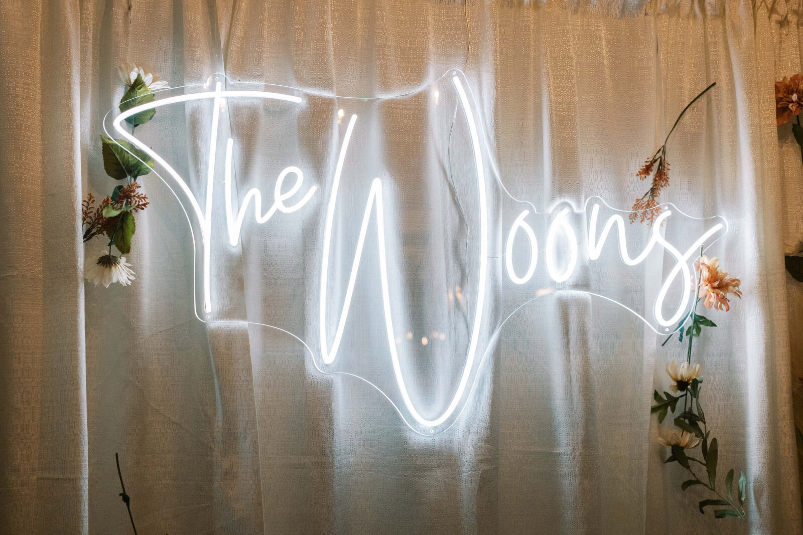 Villa and Vine Wedding Reception Neon Sign