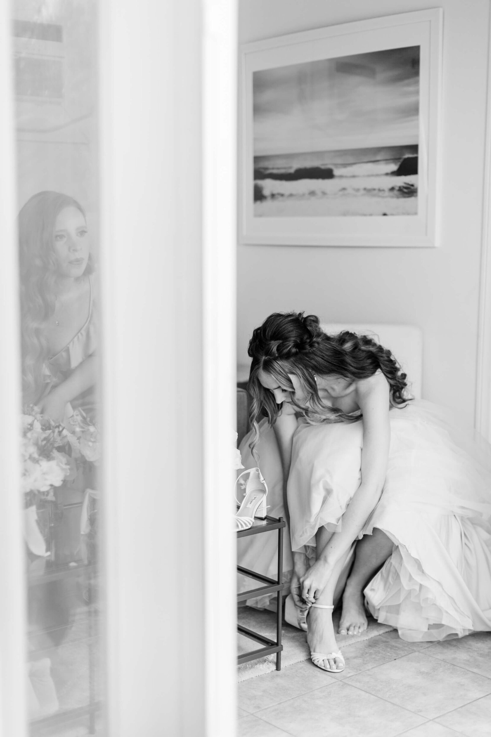 Saddlerock Ranch Wedding - Bride Getting Ready - Lisa Leanne Photography