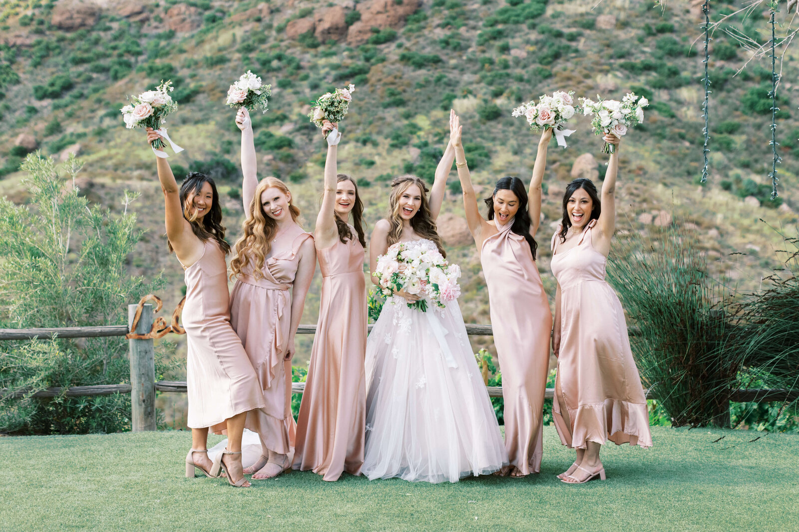 Saddlerock Ranch Wedding - Bridesmaids - Lisa Leanne Photography
