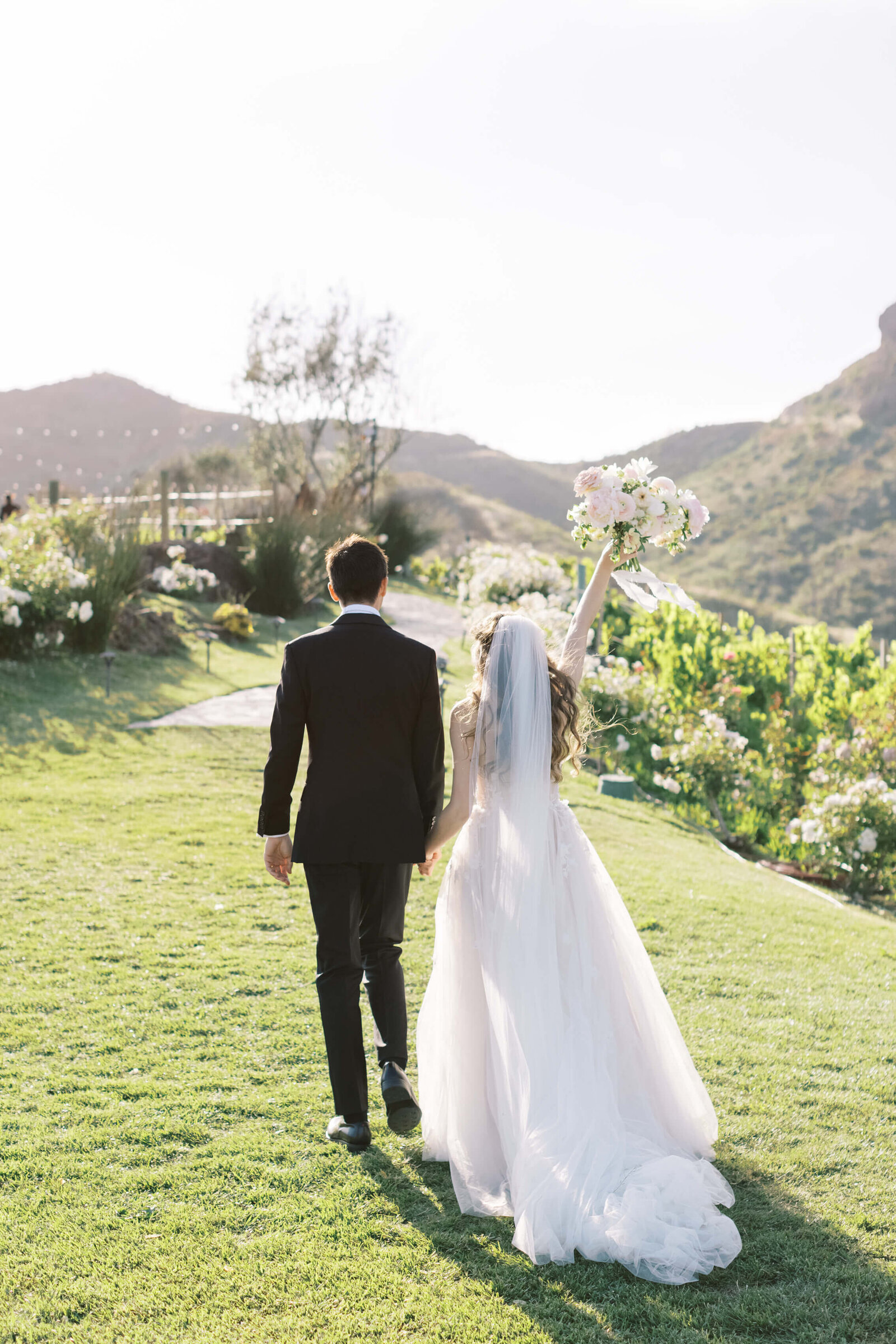 Saddlerock Ranch Wedding - Ceremony Exit - Lisa Leanne Photography