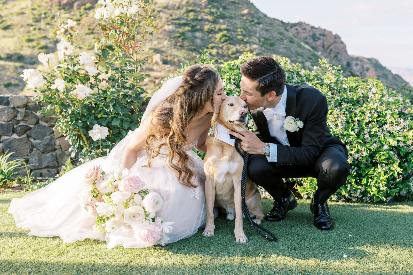 Saddlerock Ranch Wedding - Bride and Groom Portrait - Lisa Leanne Photography