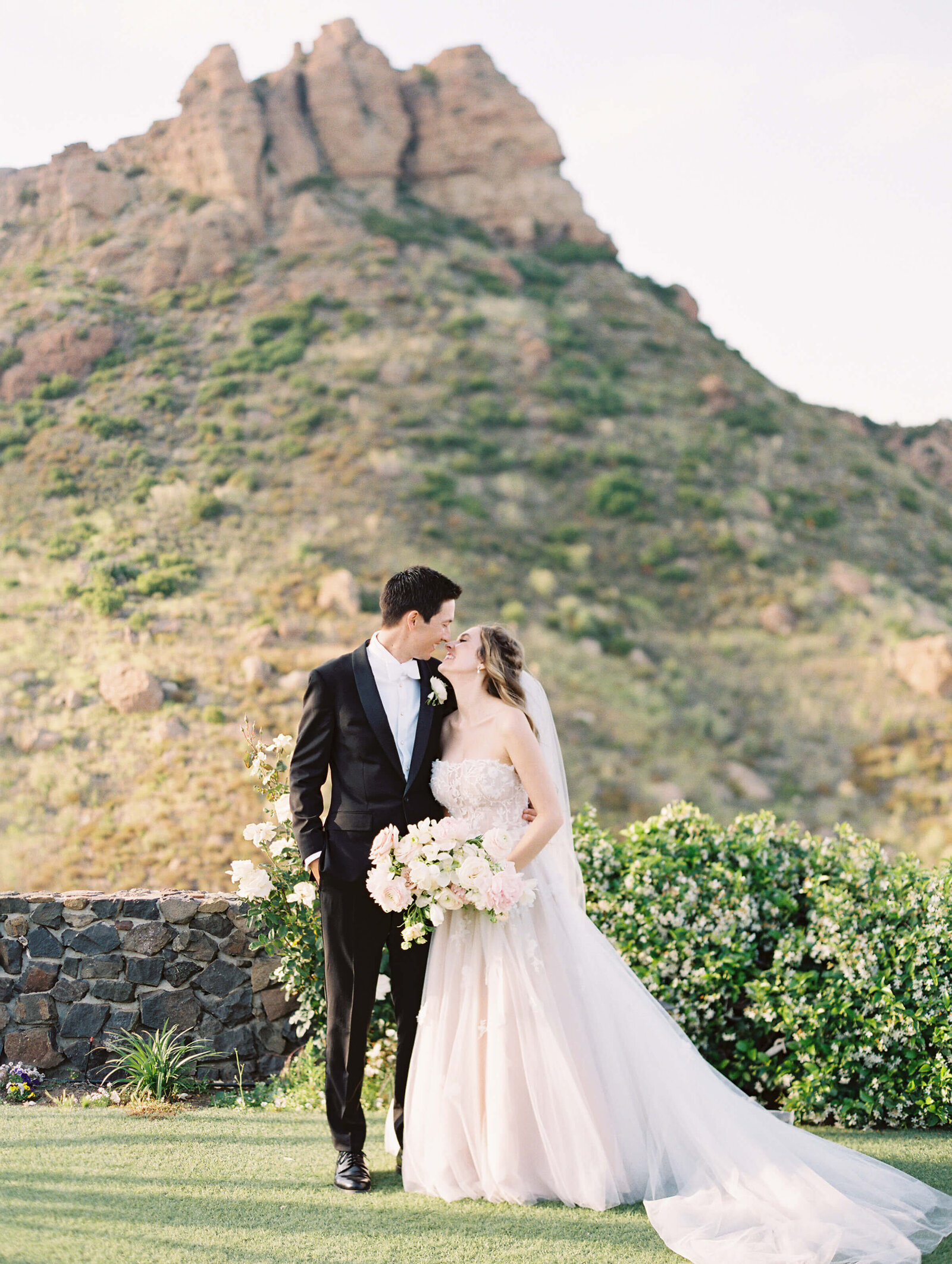 Saddlerock Ranch Wedding - Bride and Groom Portrait - Lisa Leanne Photography