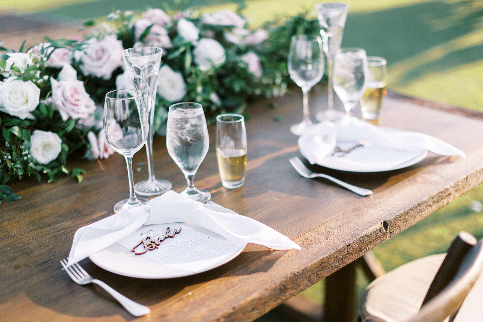 Saddlerock Ranch Wedding - Sweetheart Table - Lisa Leanne Photography