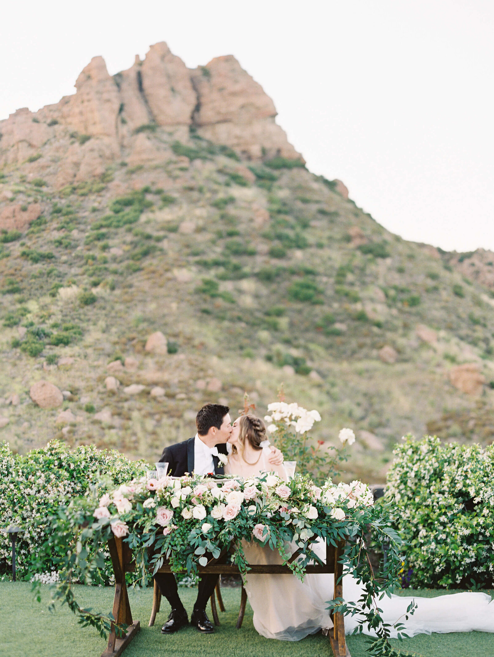 Saddlerock Ranch Wedding - Sweetheart Table - Lisa Leanne Photography