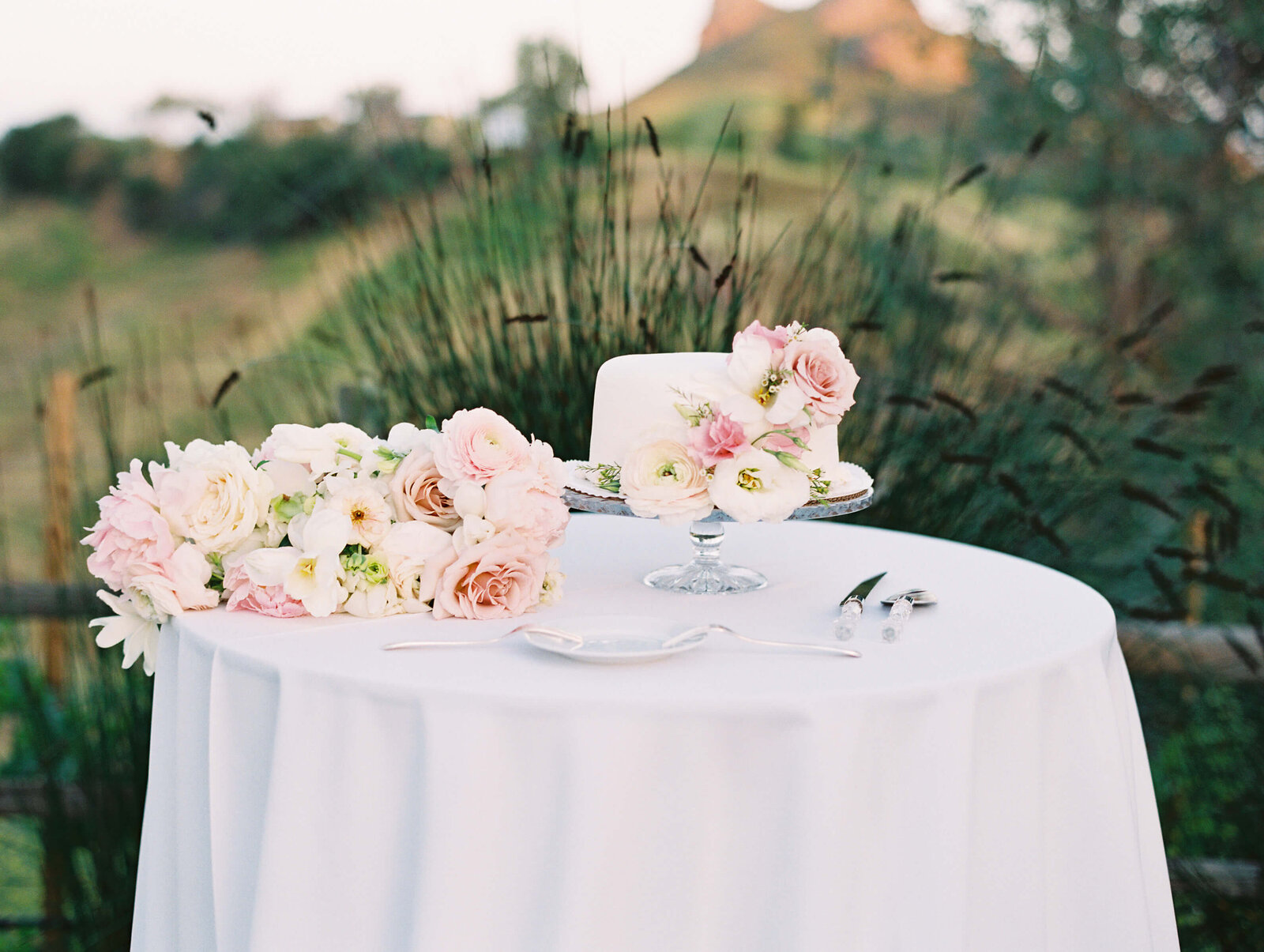 Saddlerock Ranch Wedding - Cake Table - Lisa Leanne Photography