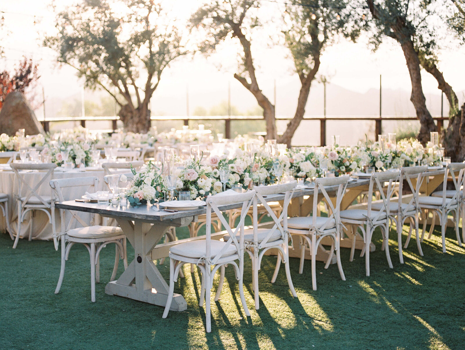Cielo Farms Wedding Reception Table - Lisa Leanne Photography