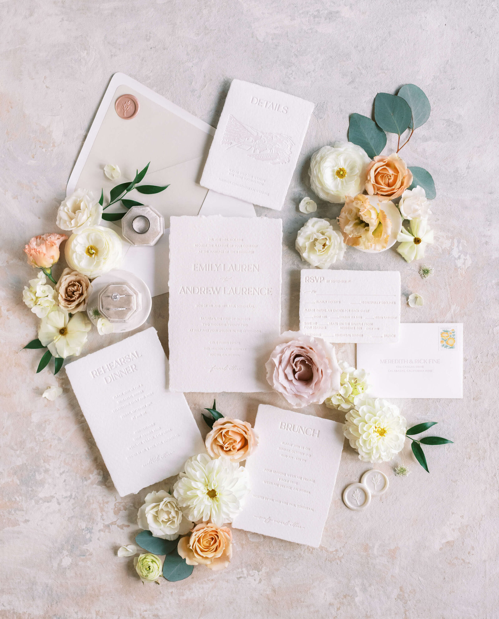 Cielo Farms Wedding Invitation Suite - Lisa Leanne Photography