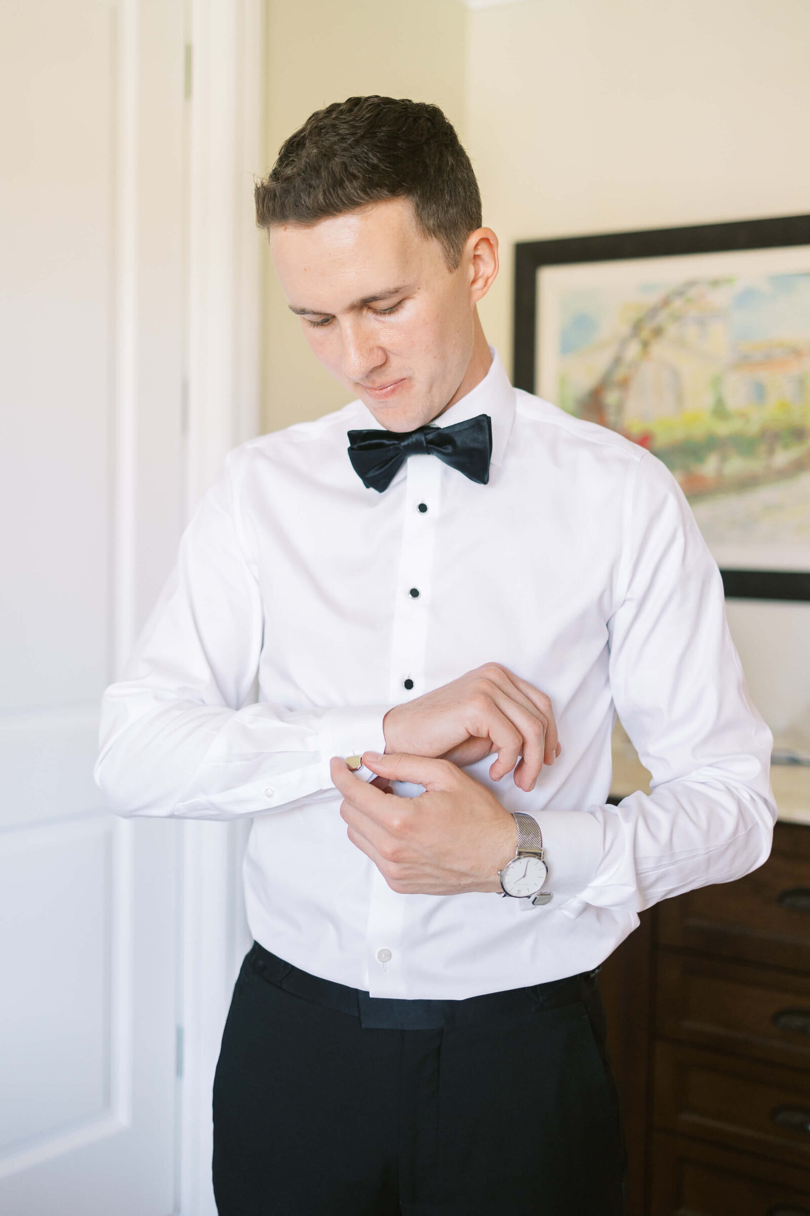 Cielo Farms Wedding Groom - Lisa Leanne Photography