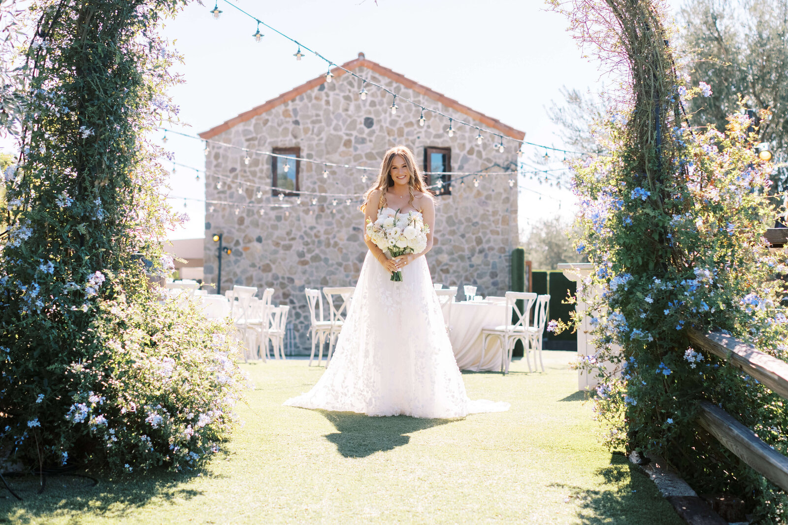 Cielo Farms Wedding Bridal Portrait - Lisa Leanne Photography