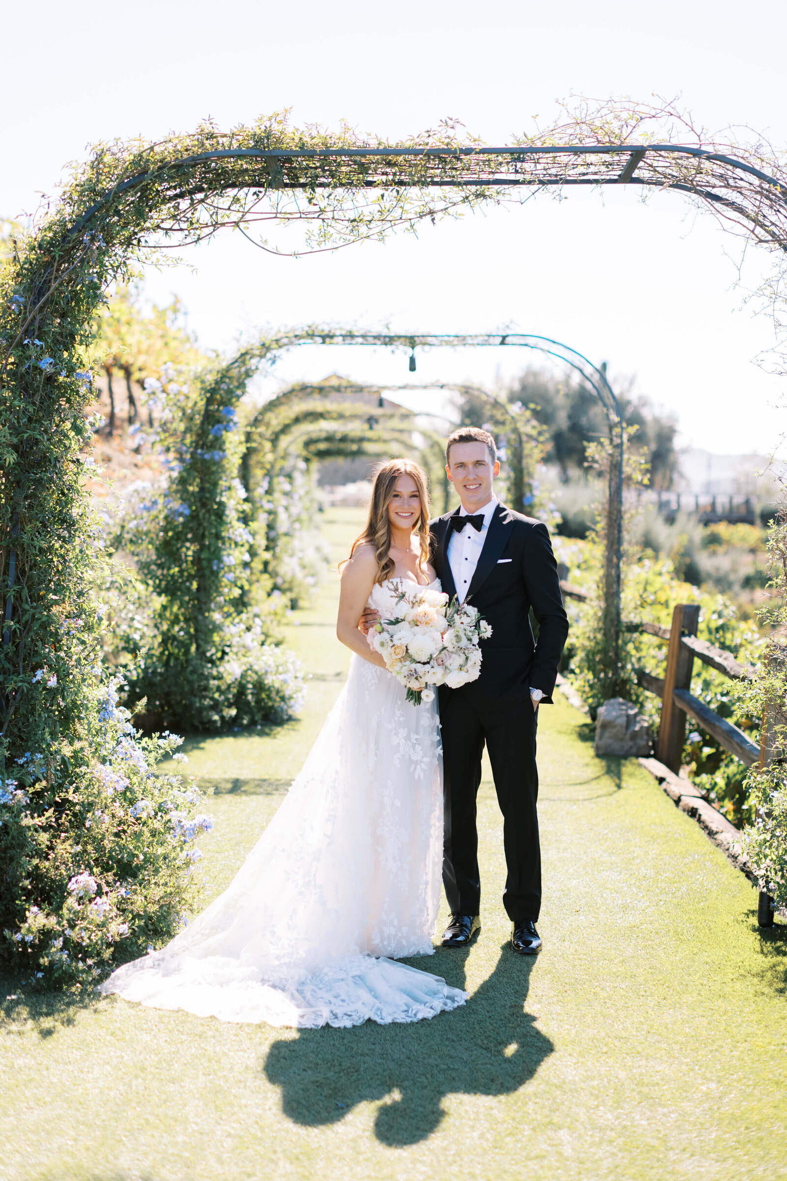 Cielo Farms Wedding Bride and Groom Portrait - Lisa Leanne Photography