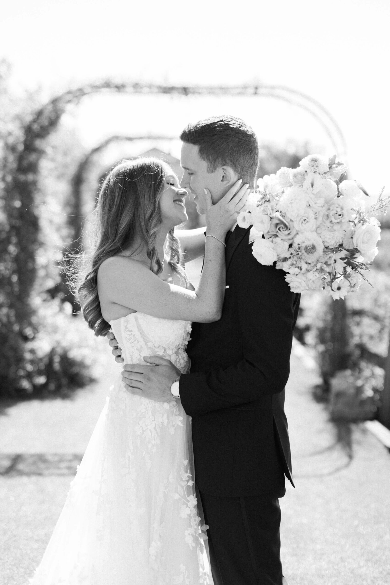Cielo Farms Wedding Bride and Groom Portrait - Lisa Leanne Photography