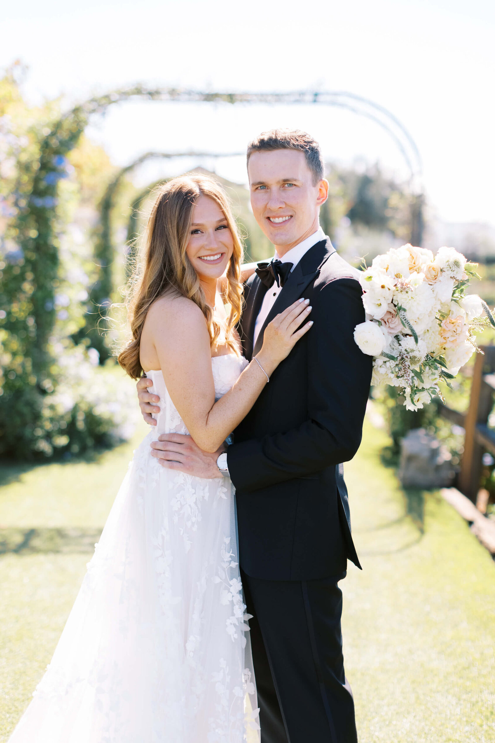 Cielo Farms Wedding Bride and Groom Portrait - Lisa Leanne Photography