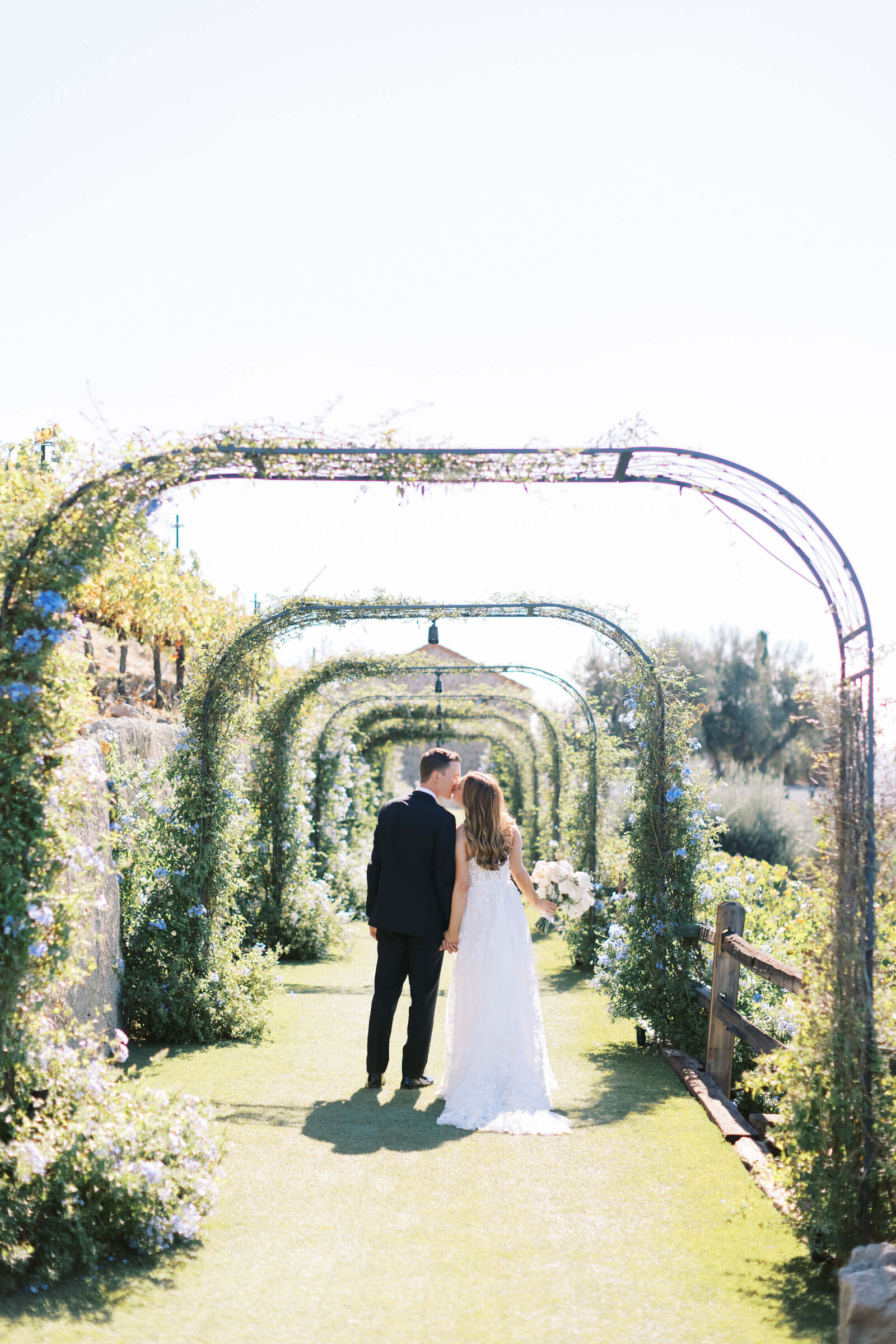 Cielo Farms Wedding Bride and Groom Portrait - Lisa Leanne Photography