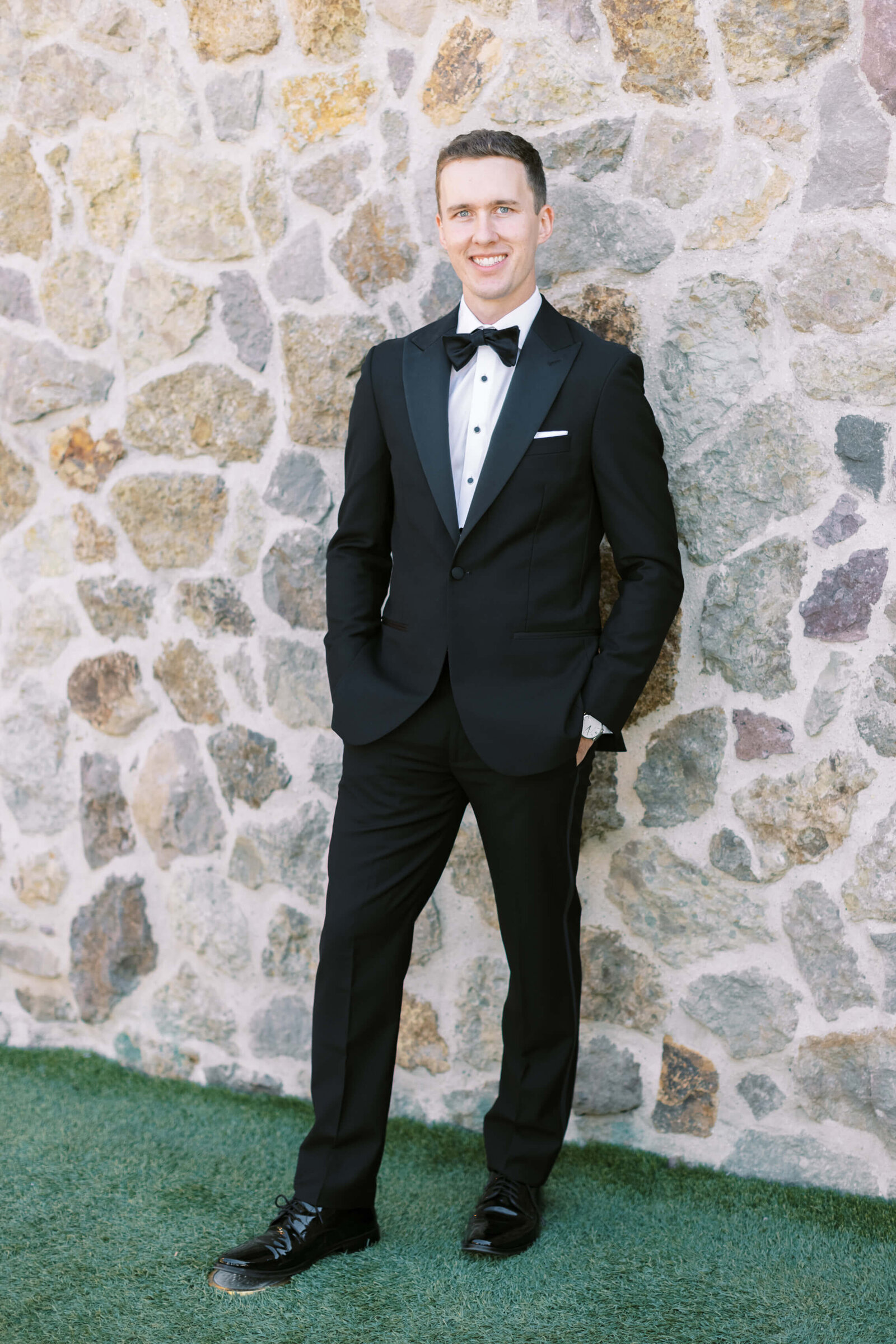 Cielo Farms Wedding Groom Portrait - Lisa Leanne Photography