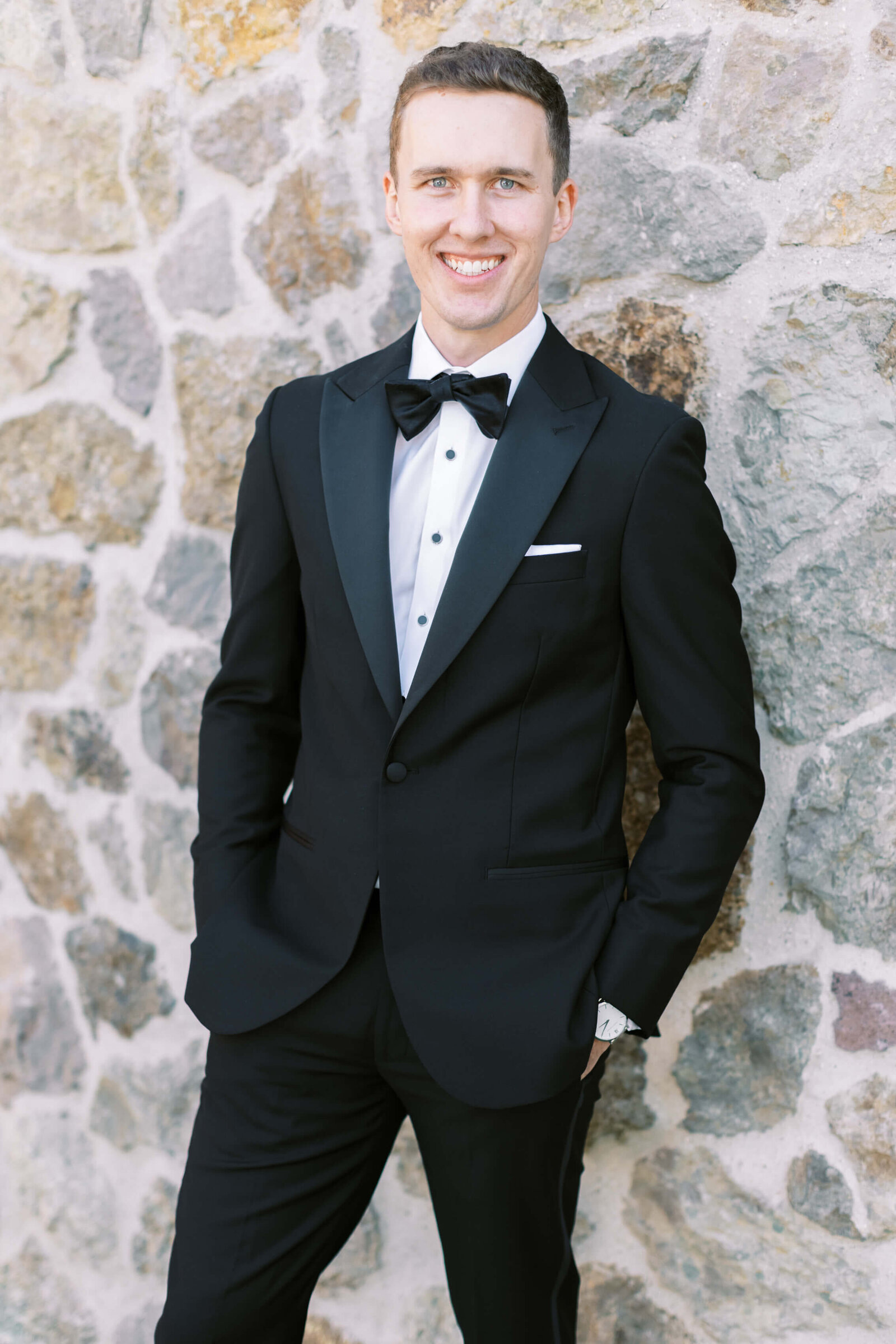Cielo Farms Wedding Groom Portrait - Lisa Leanne Photography