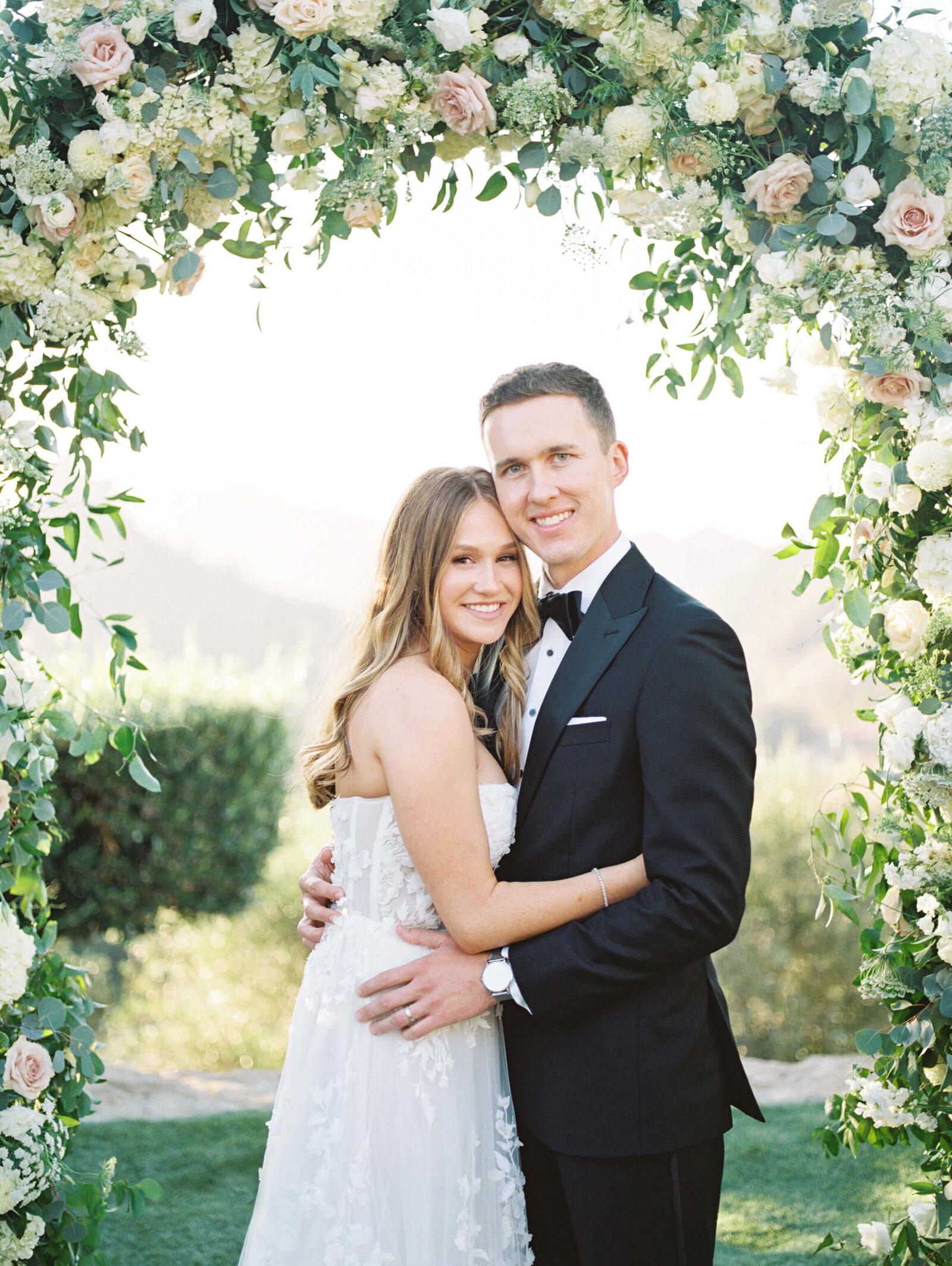 Cielo Farms Wedding Bride and Groom Portrait - Lisa Leanne Photography