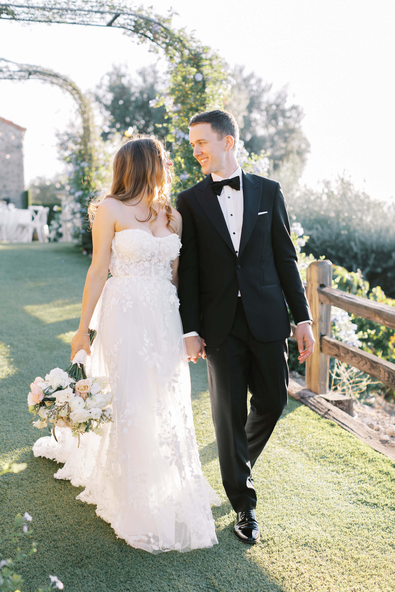 Cielo Farms Wedding Bride and Groom Portrait - Lisa Leanne Photography