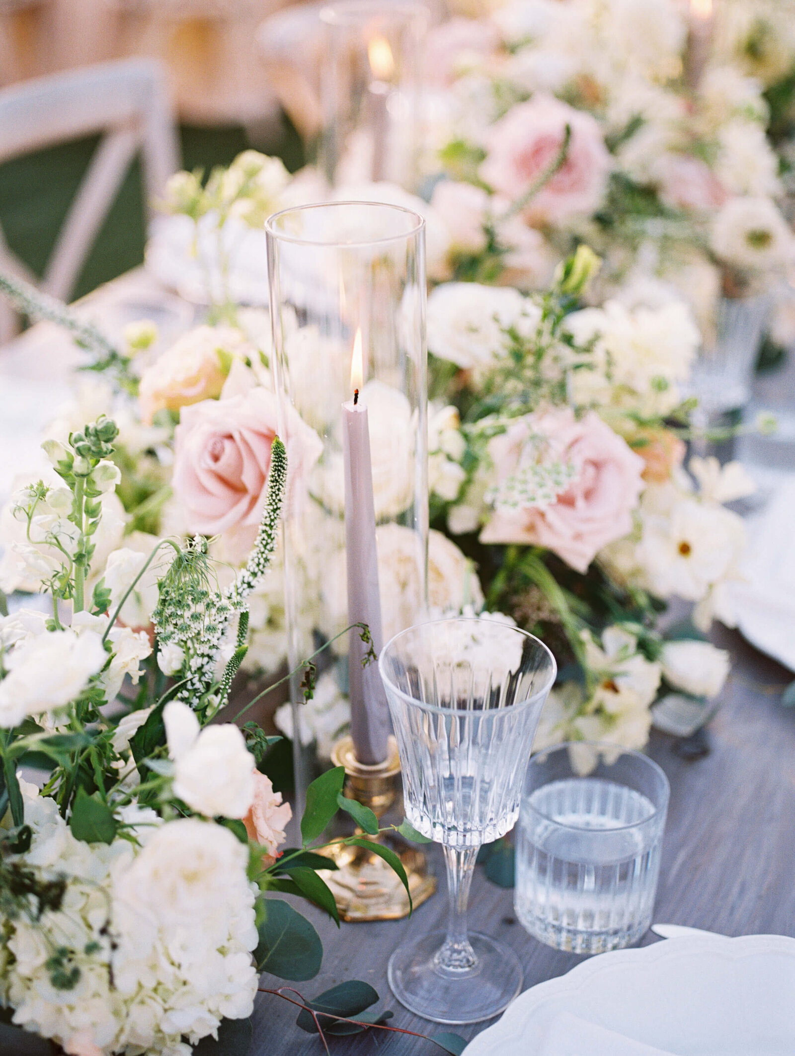 Cielo Farms Wedding Reception Table Details - Lisa Leanne Photography